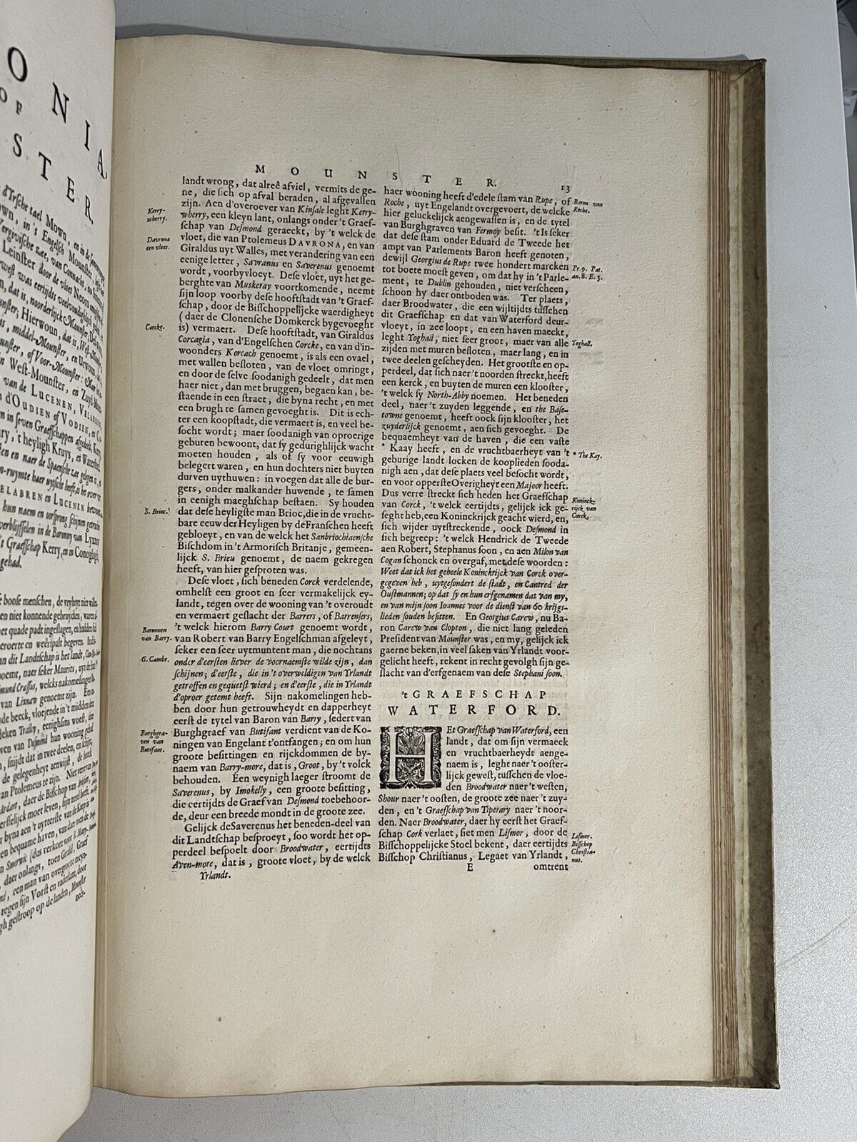Blaeu's Scotland & Ireland Atlas 1654 First Edition Fine Binding