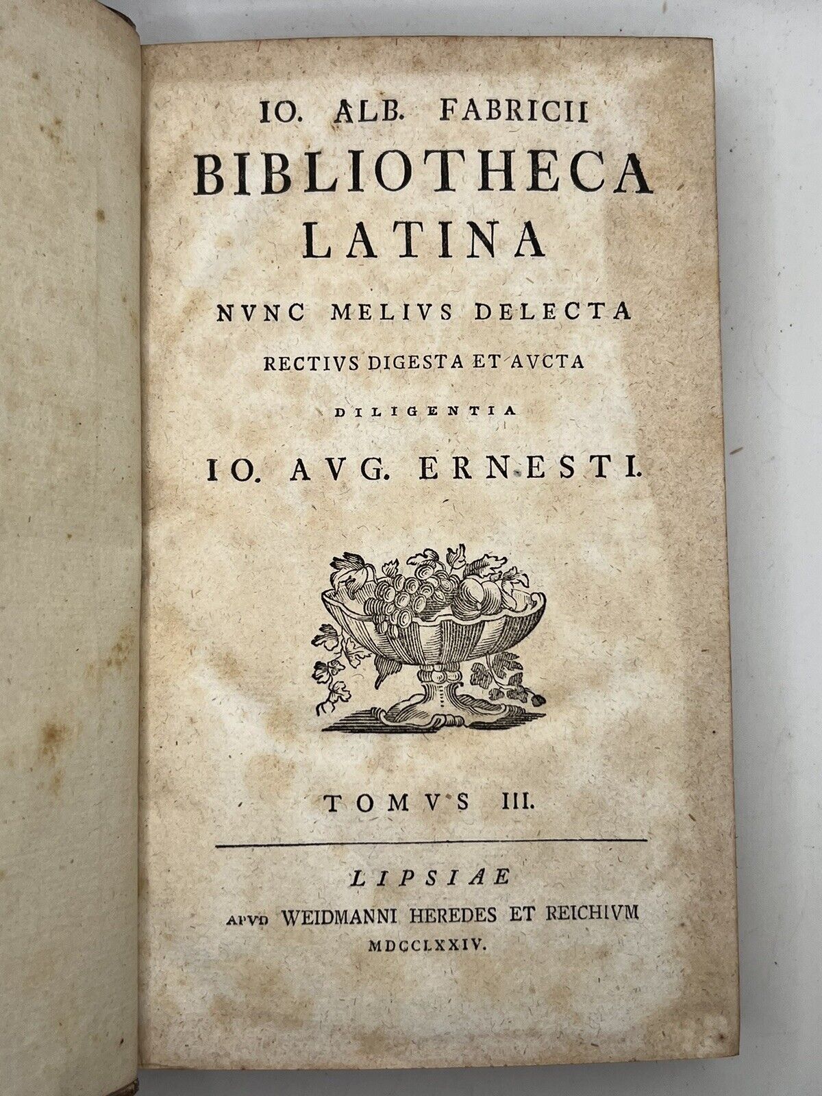 Bibliotheca Latina by Johann Fabricius 1773