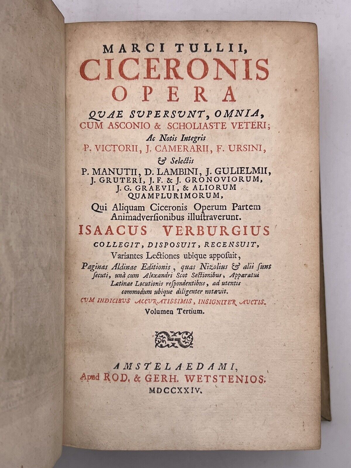The Works of Cicero 1724