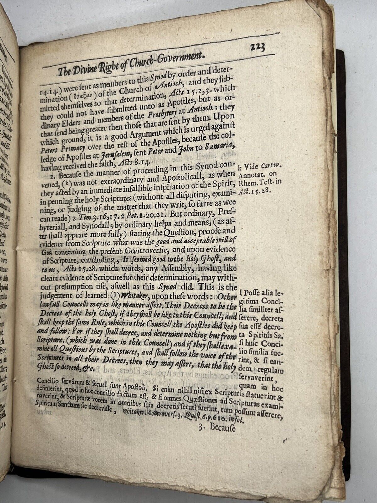 The Divine Right of Church-Government 1646