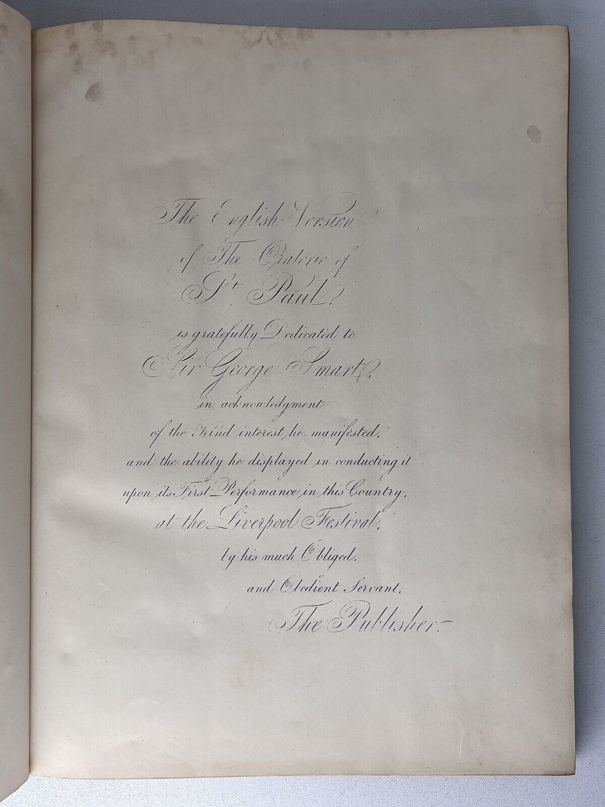 St Paul the Oratorio by Felix Mendelssohn - Music Book