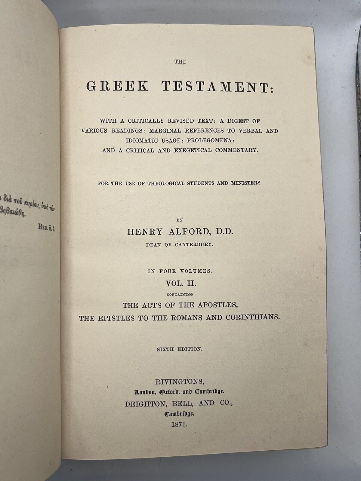 The Greek New Testament by Henry Alford 1871-4