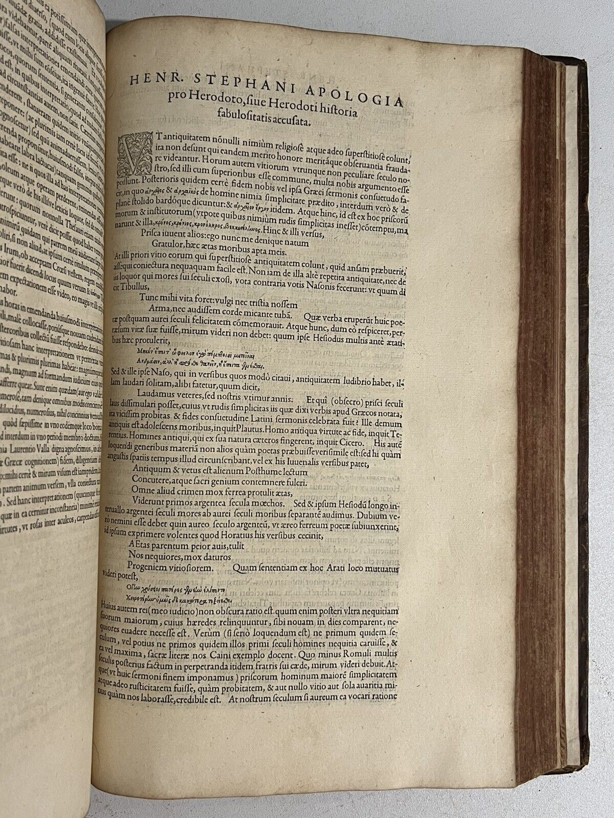 Herodotus Historia 1566-70: Estienne Folio