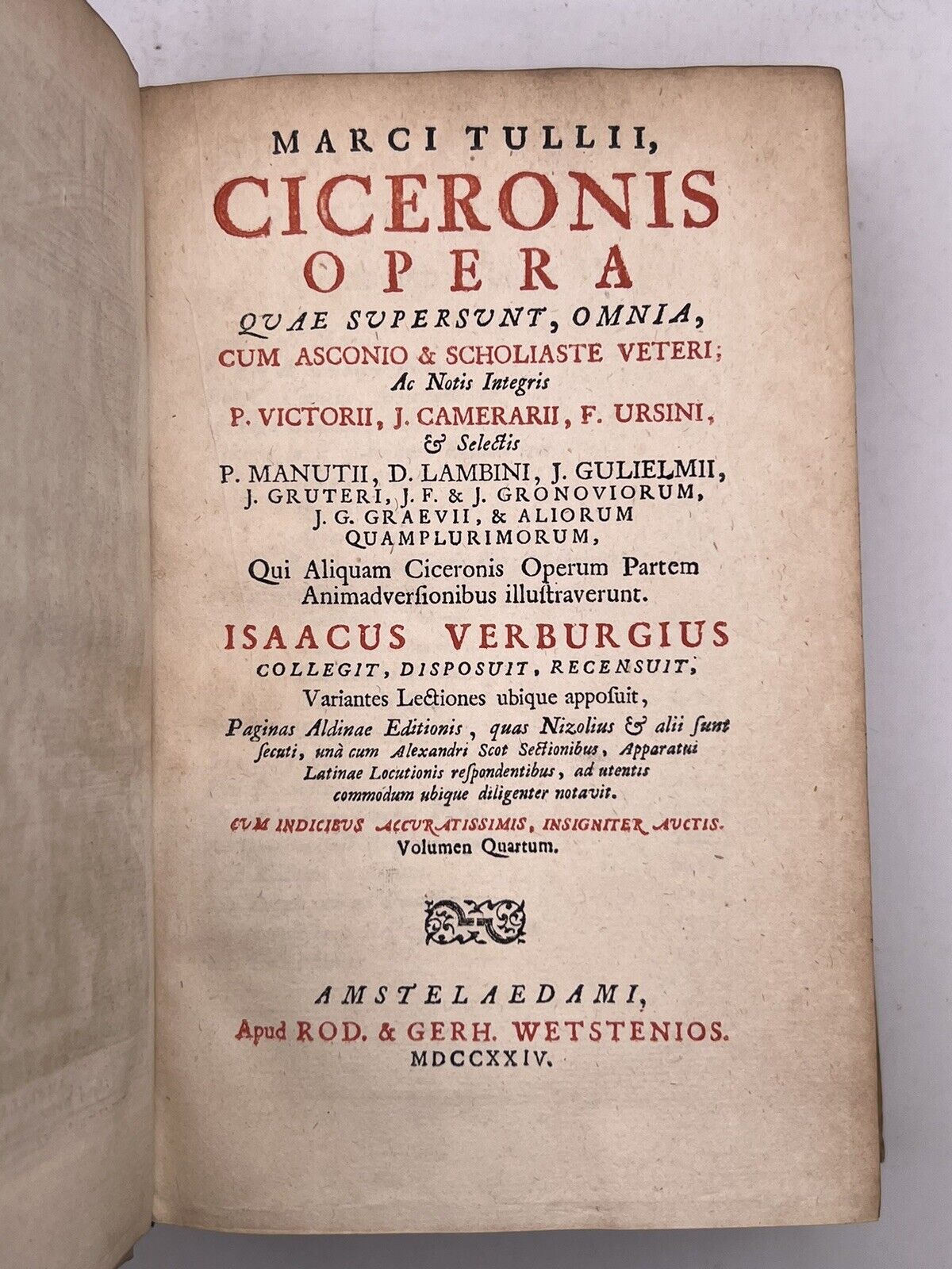The Works of Cicero 1724