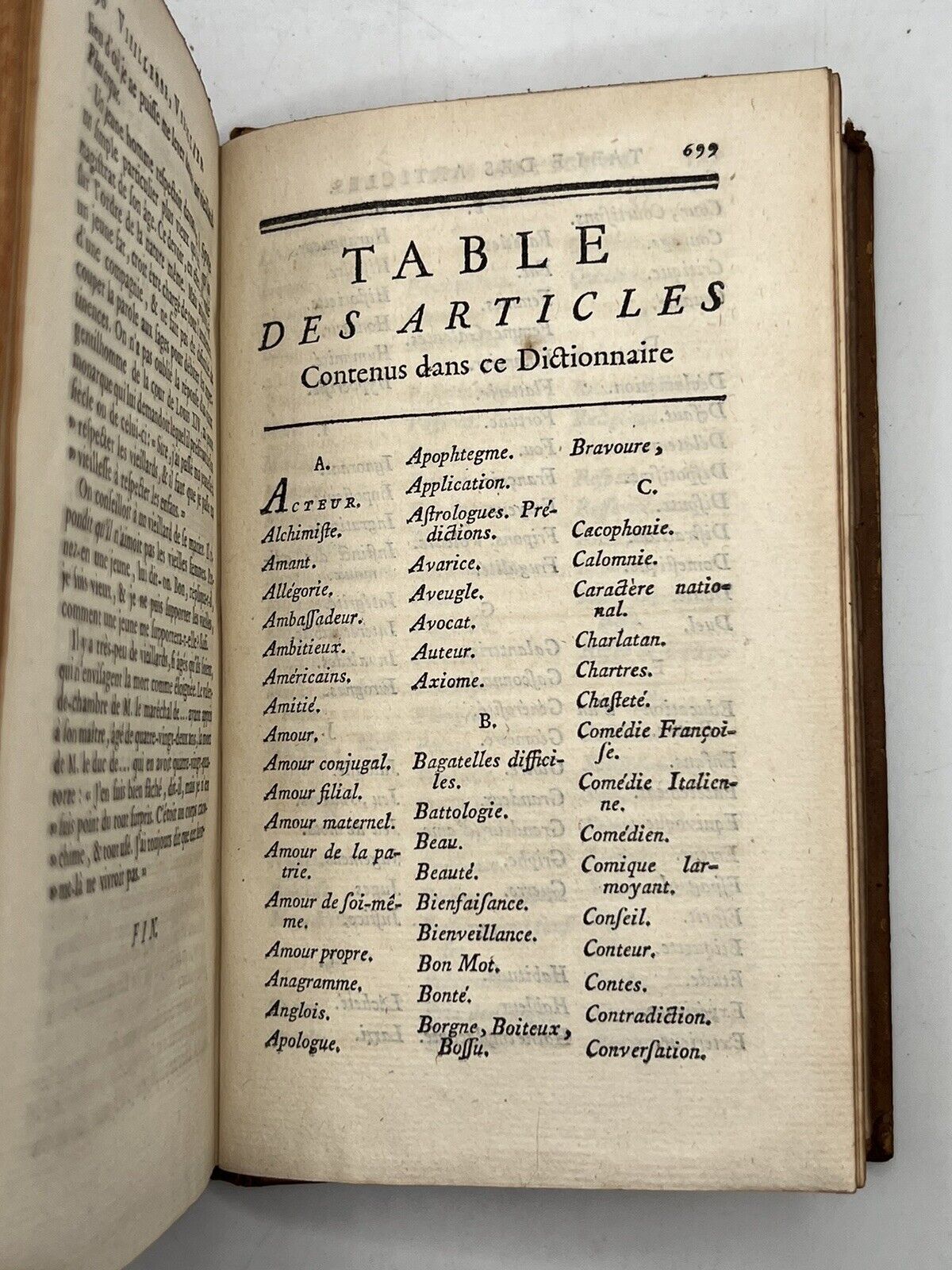 Dictionary of Anecdotes by Francois LaCombe 1766