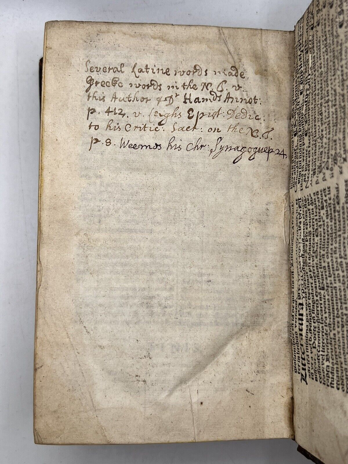 Greek-Latin Lexicon for the New Testament 1644