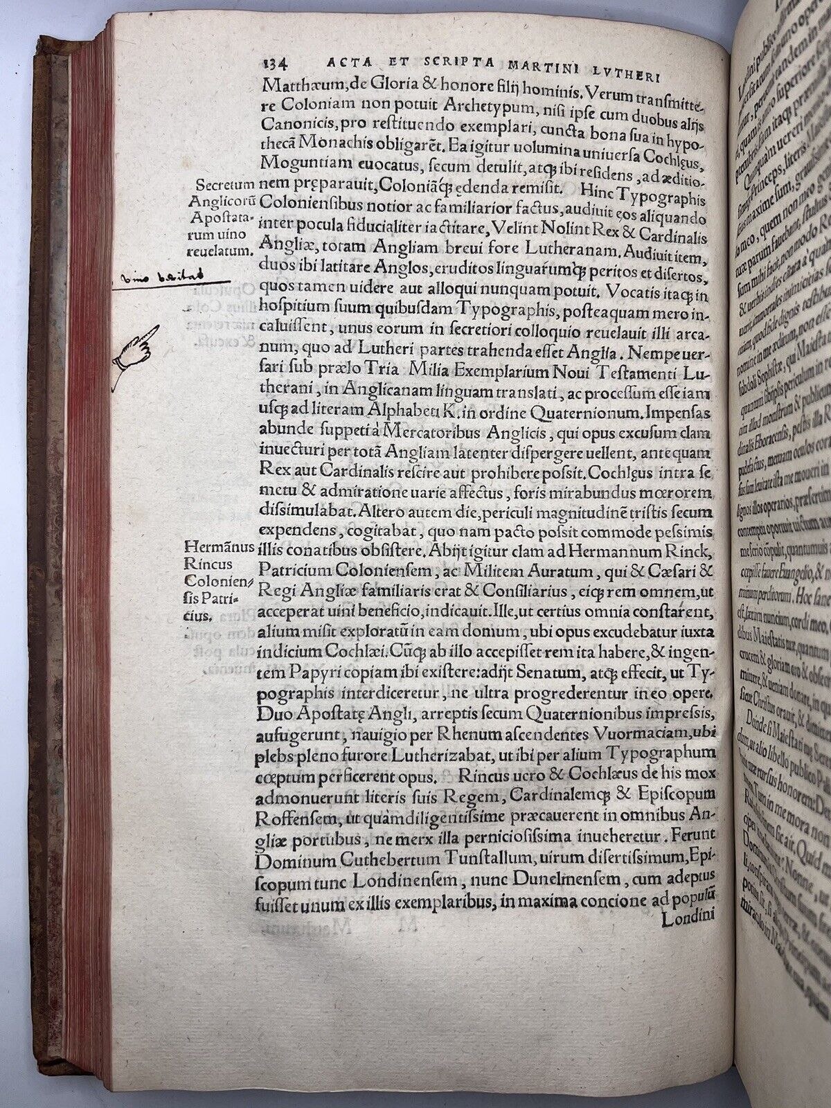 The Chronicles of Martin Luther 1549 Post Incunable