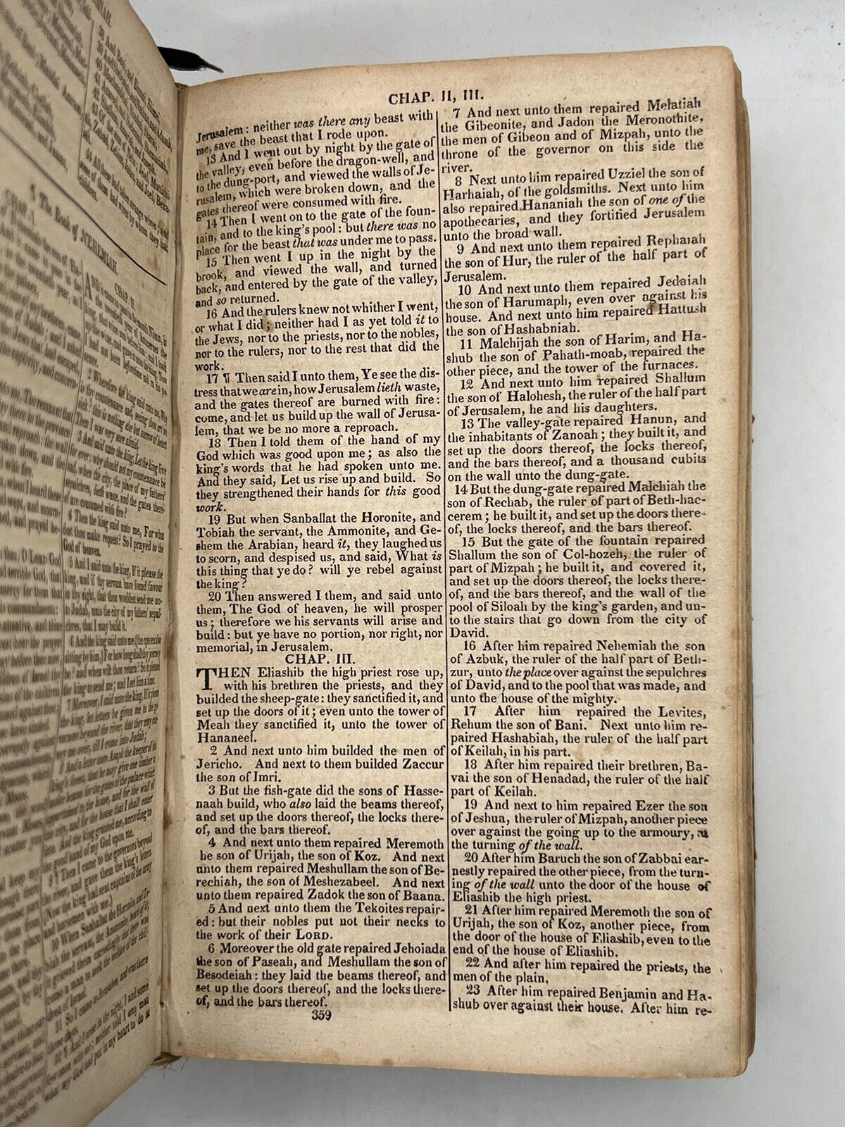 Antique King James Bible 1828 American Civil War Provenance