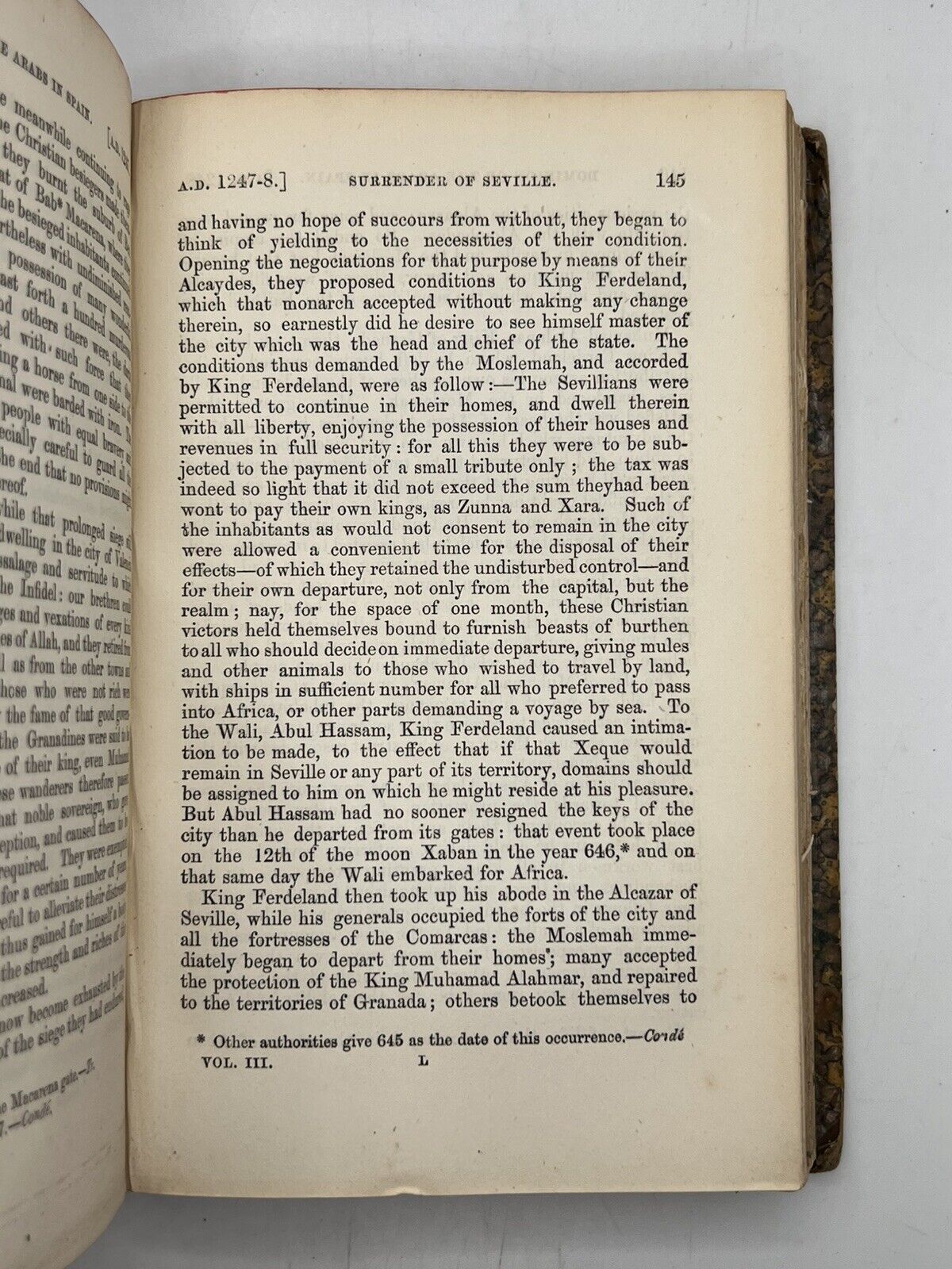 The History of the Dominion of the Arabs in Spain 1854