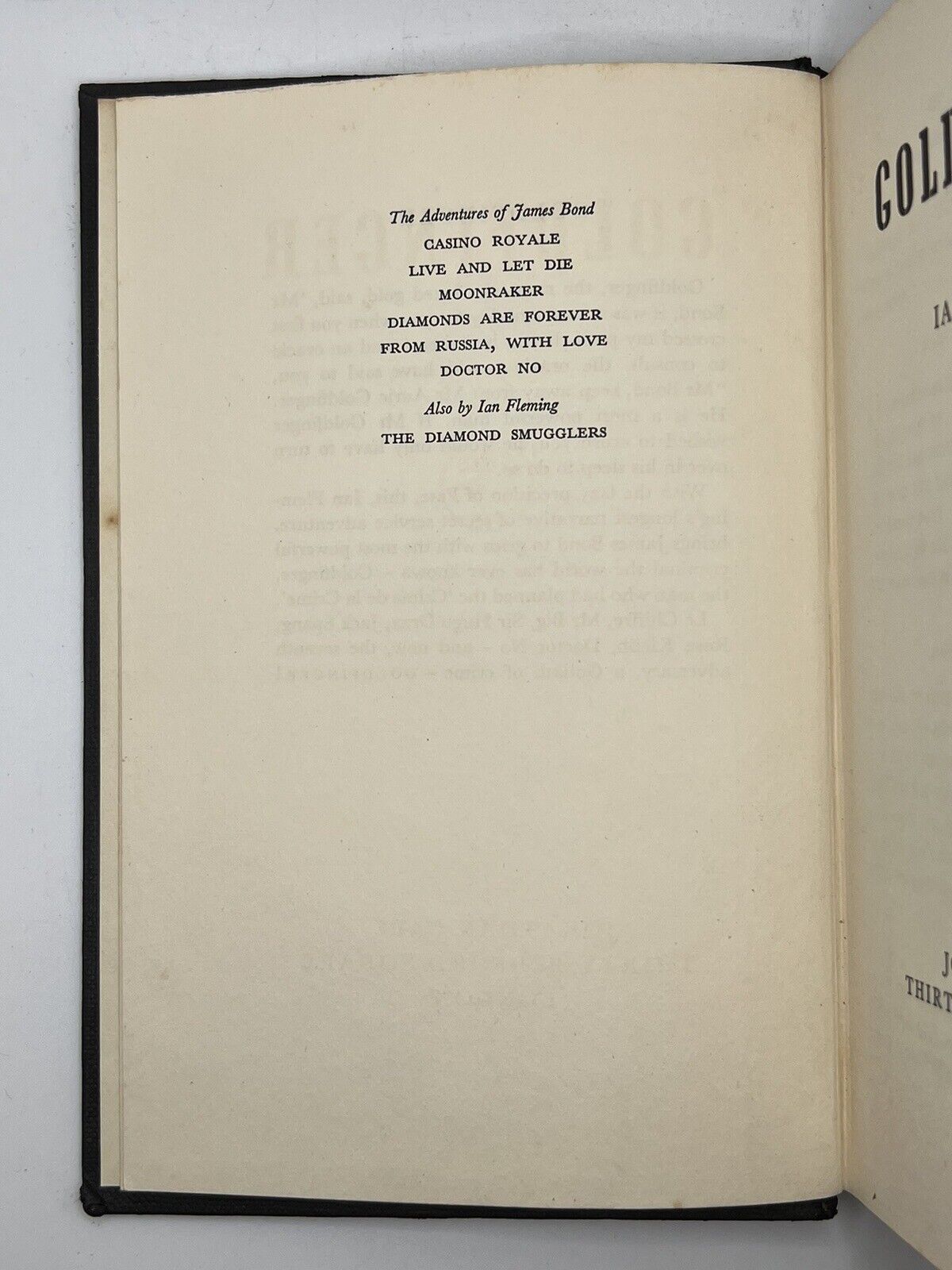 Goldfinger by Ian Fleming 1959 First Edition Second Impression