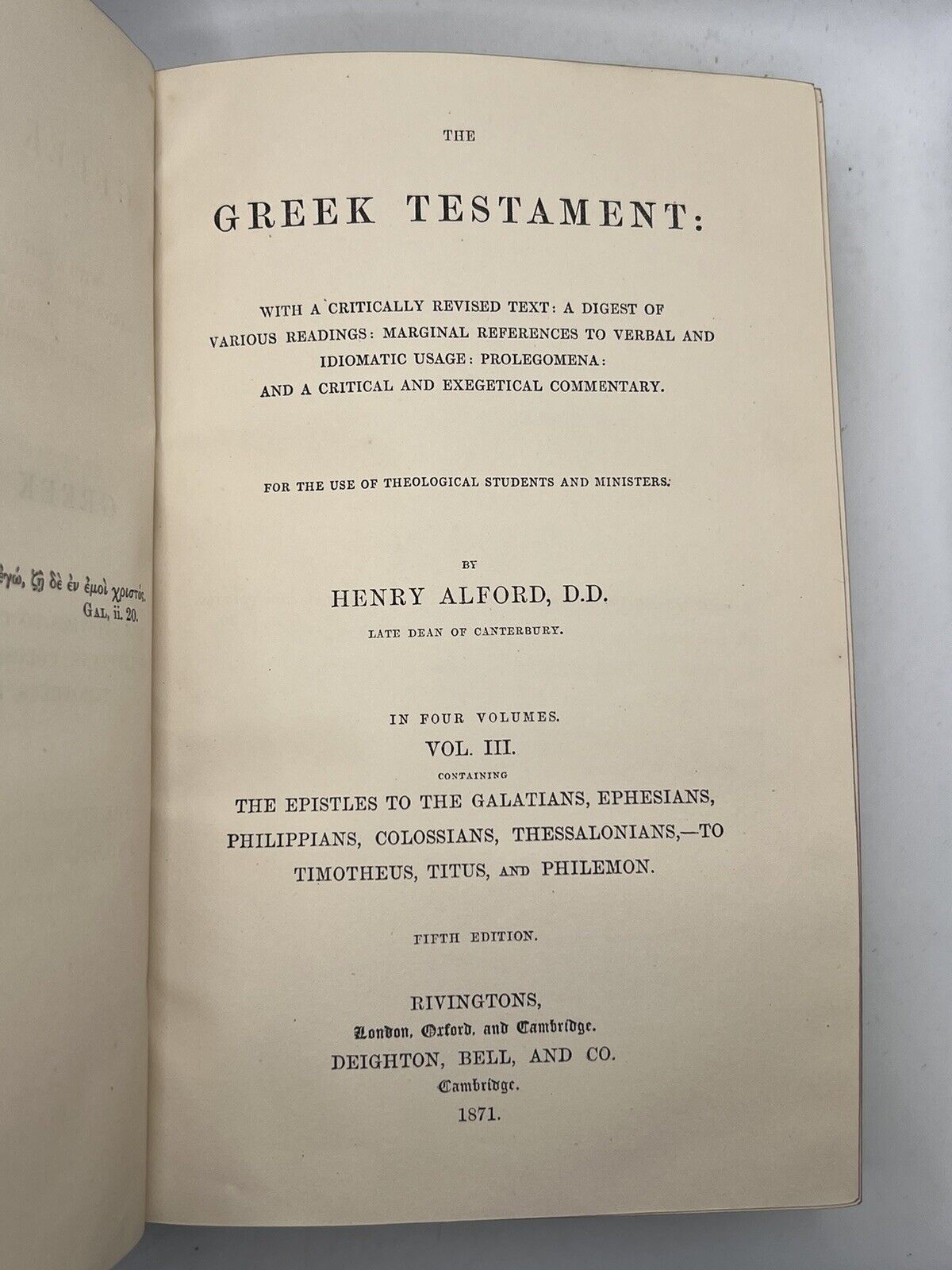 The Greek New Testament by Henry Alford 1871-4