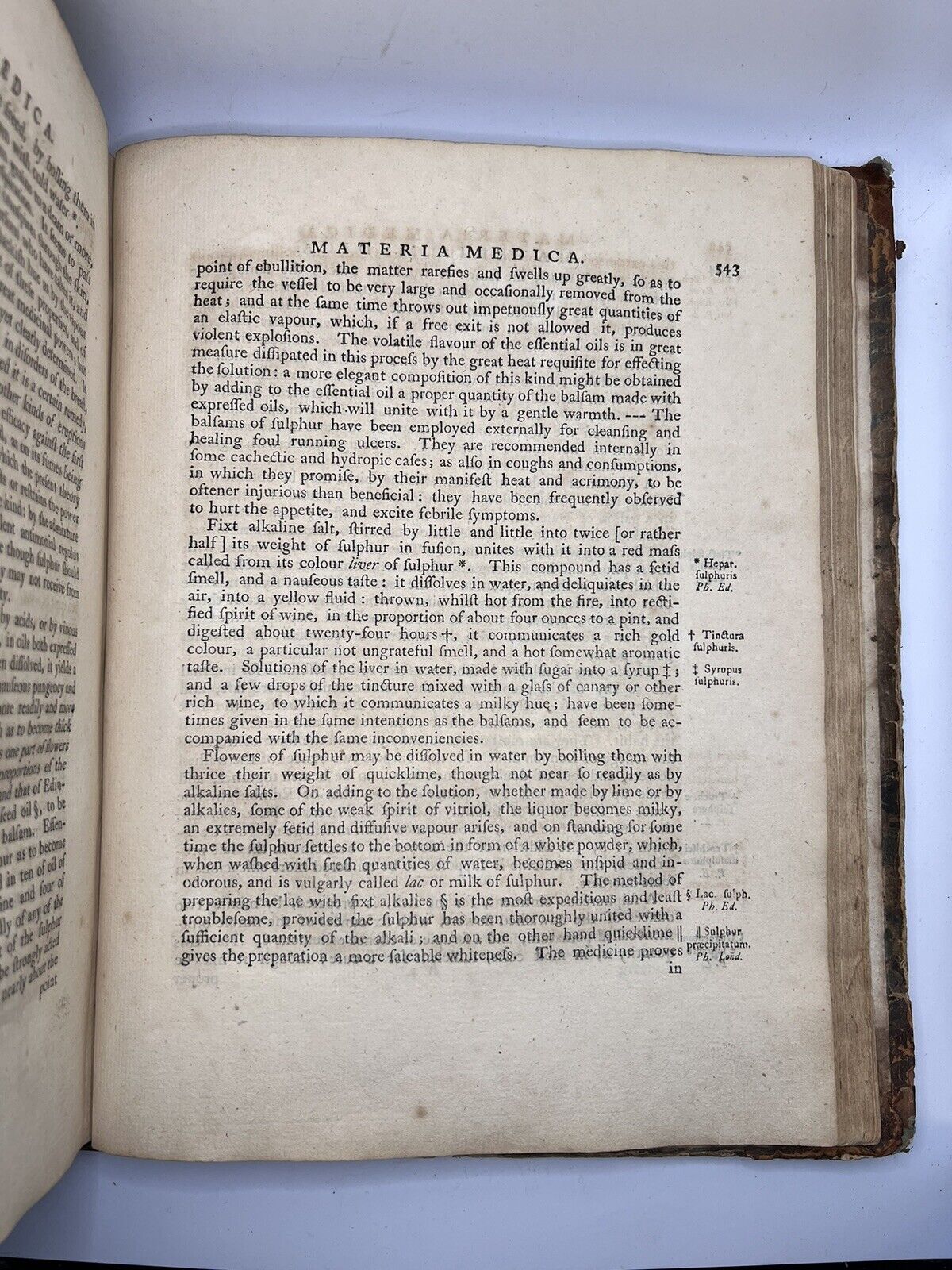 An Experimental History of the Materia Medica 1761 First Edition