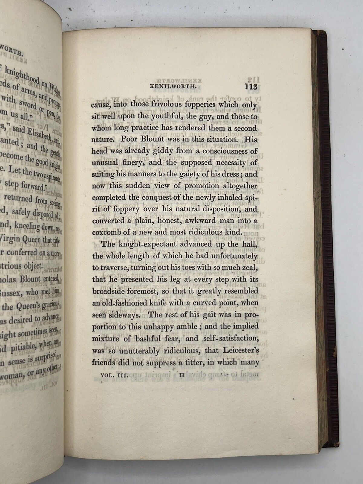 Kenilworth; a Romance by Sir Walter Scott 1821 First Edition