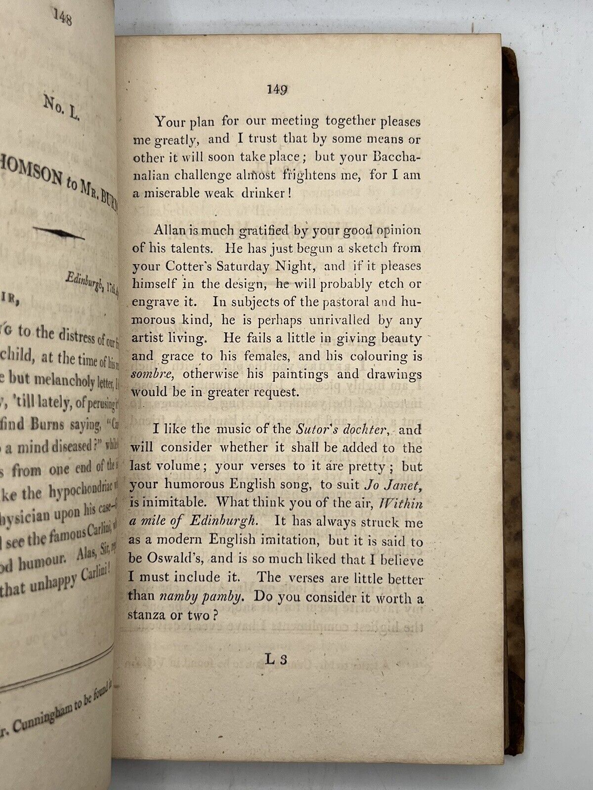 The Works of Robert Burns 1803 4th Edition