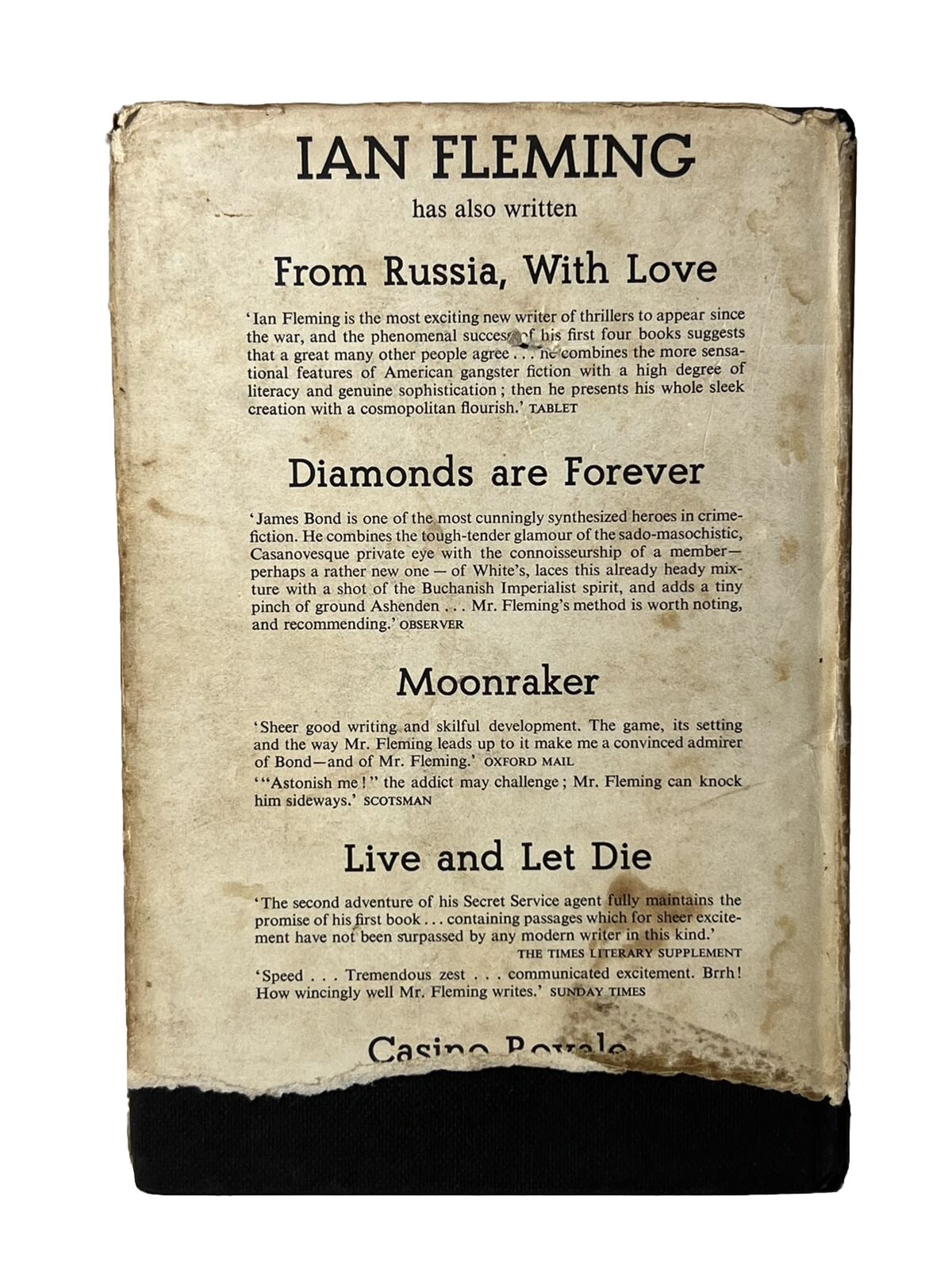 Goldfinger by Ian Fleming 1959 First Edition Second Impression