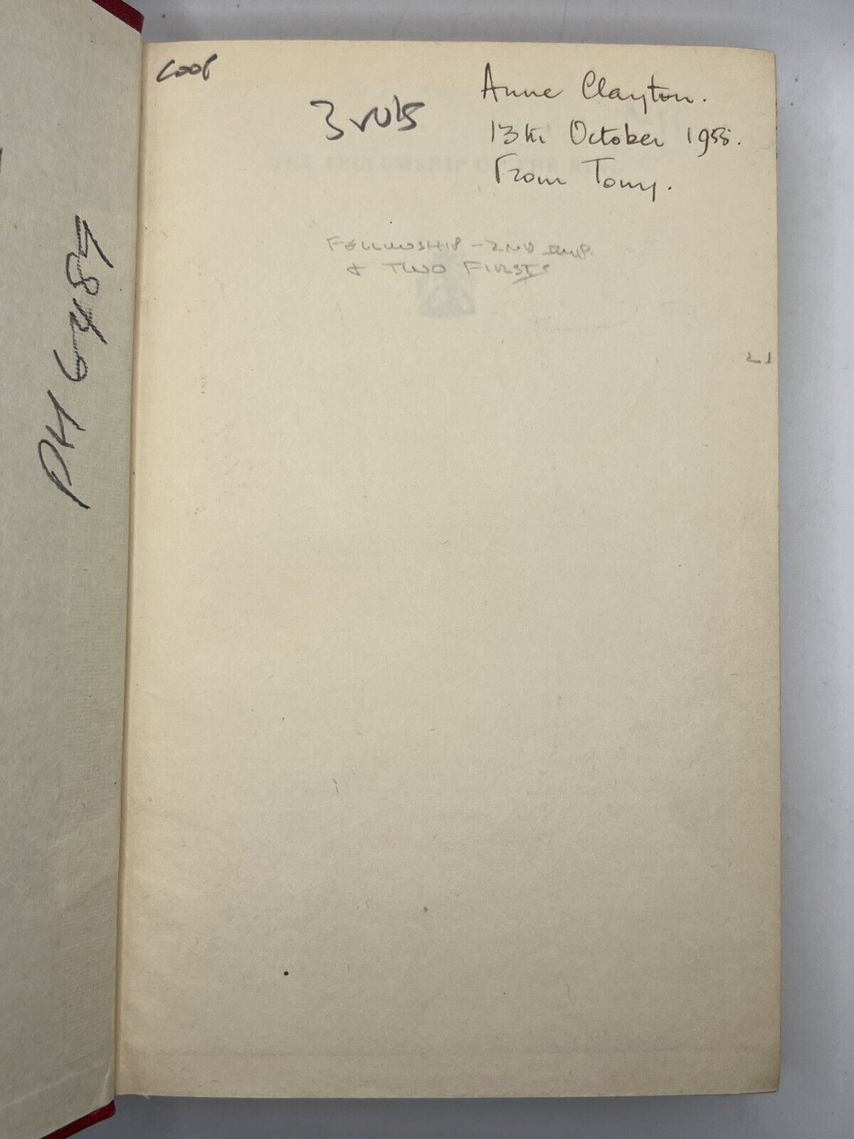 The Fellowship of the Ring by J.R.R. Tolkien 1954 First Edition Second Impression