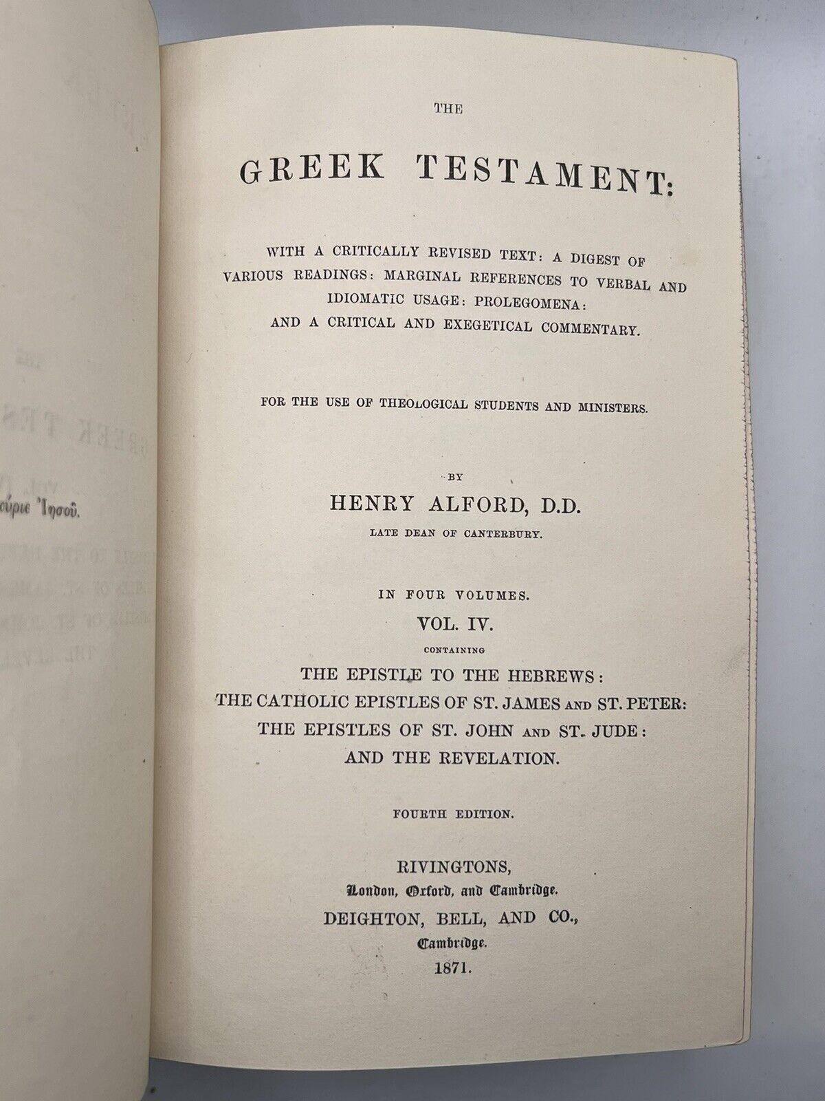 The Greek New Testament by Henry Alford 1871-4