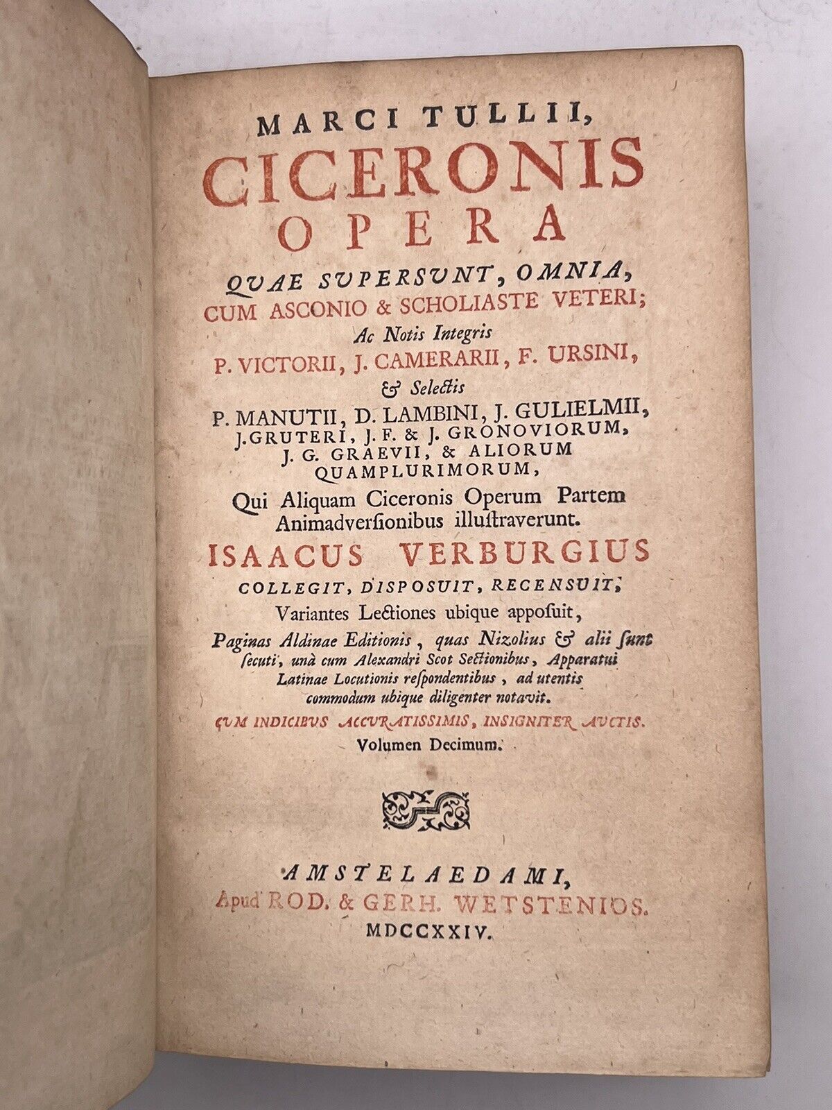 The Works of Cicero 1724