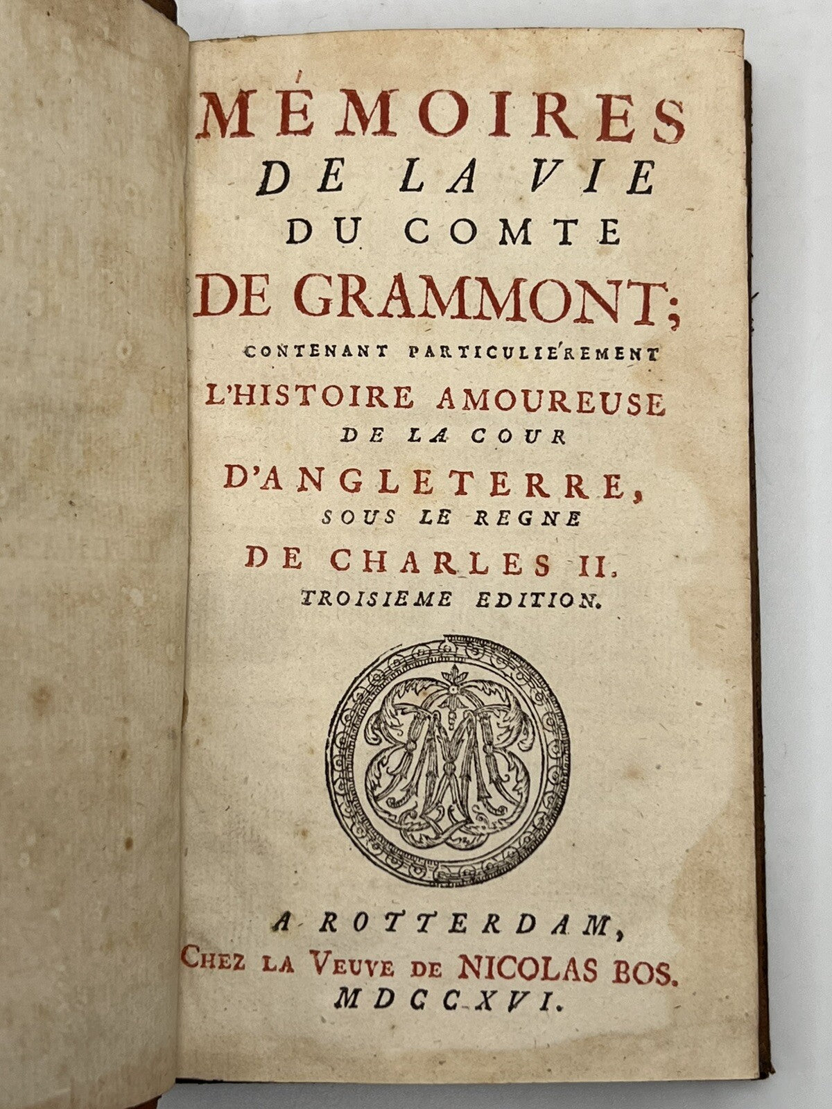 Memoirs of the Life of the Count of Grammont 1716