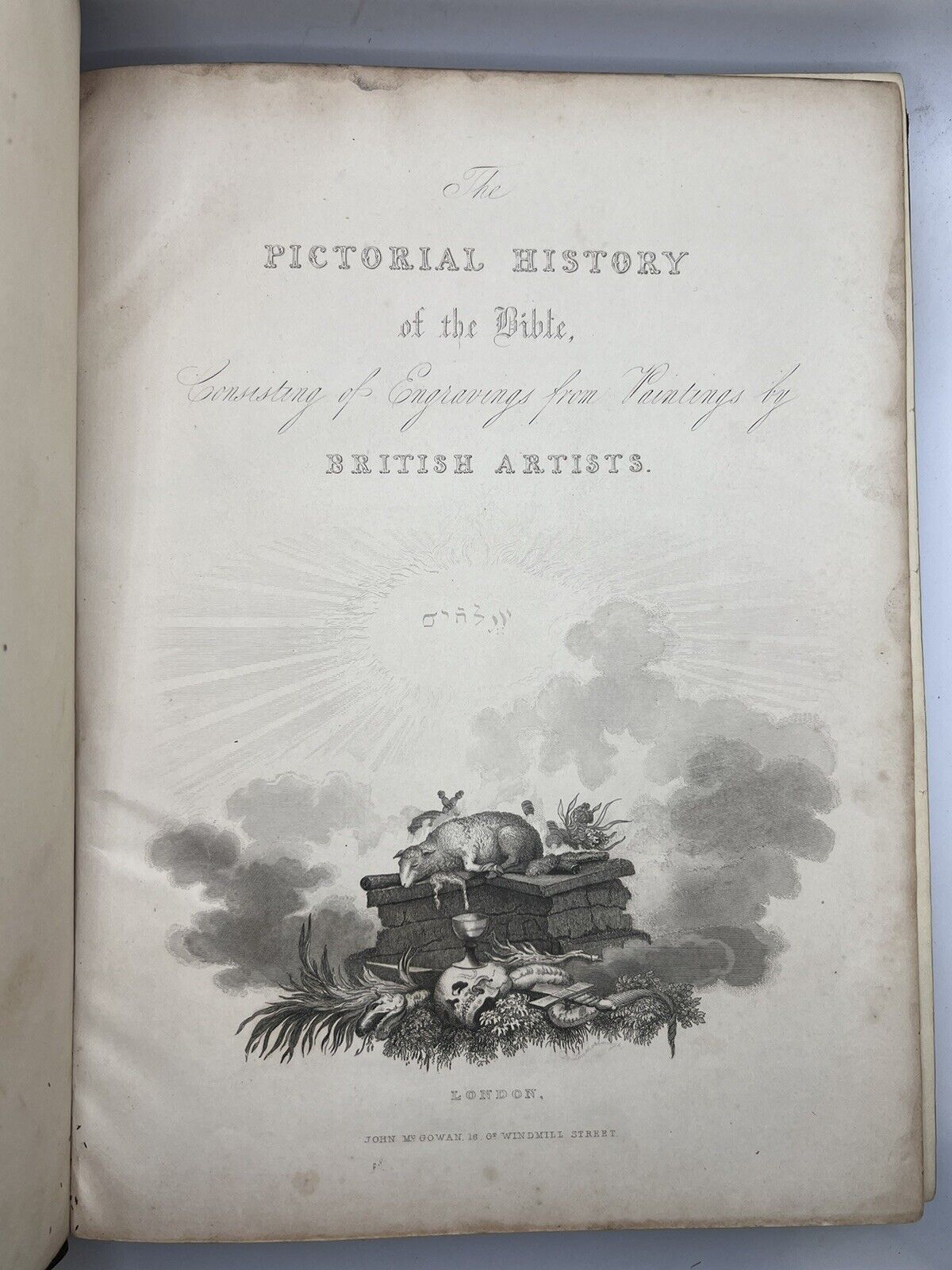 The Pictorial History of the Bible 1834-5