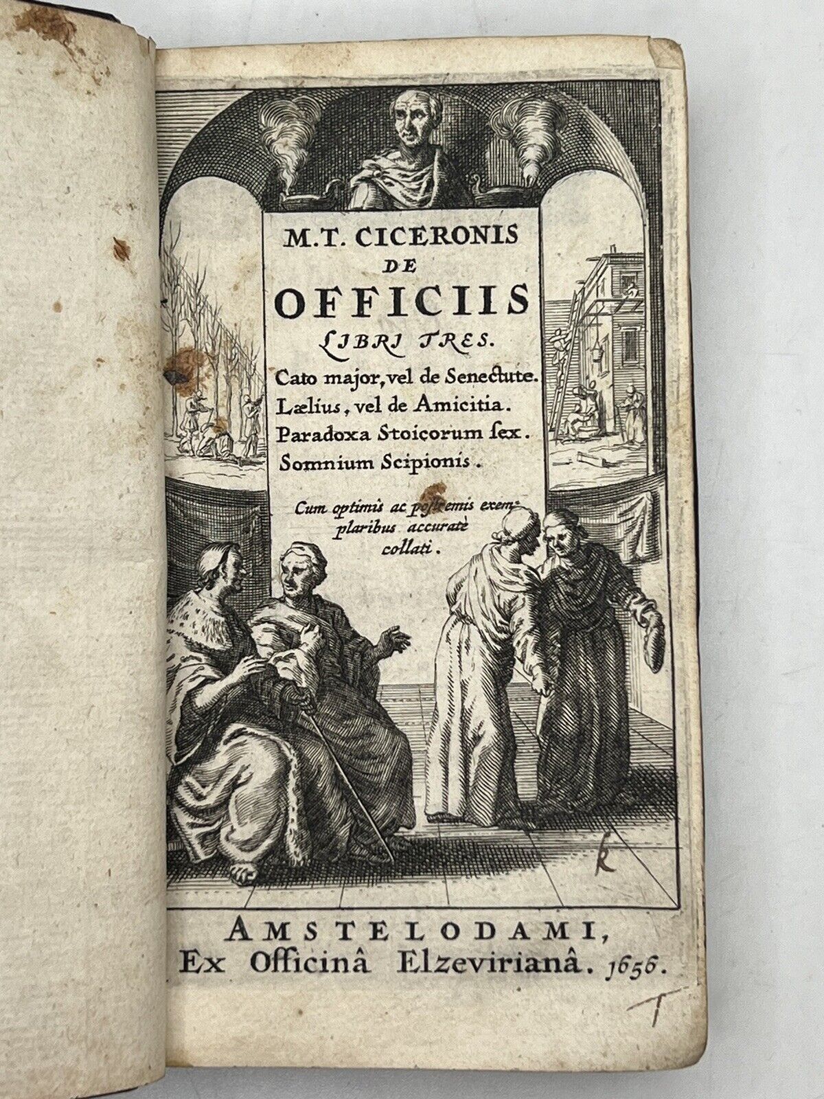 Cicero on Duties 1656 Elzevir Press