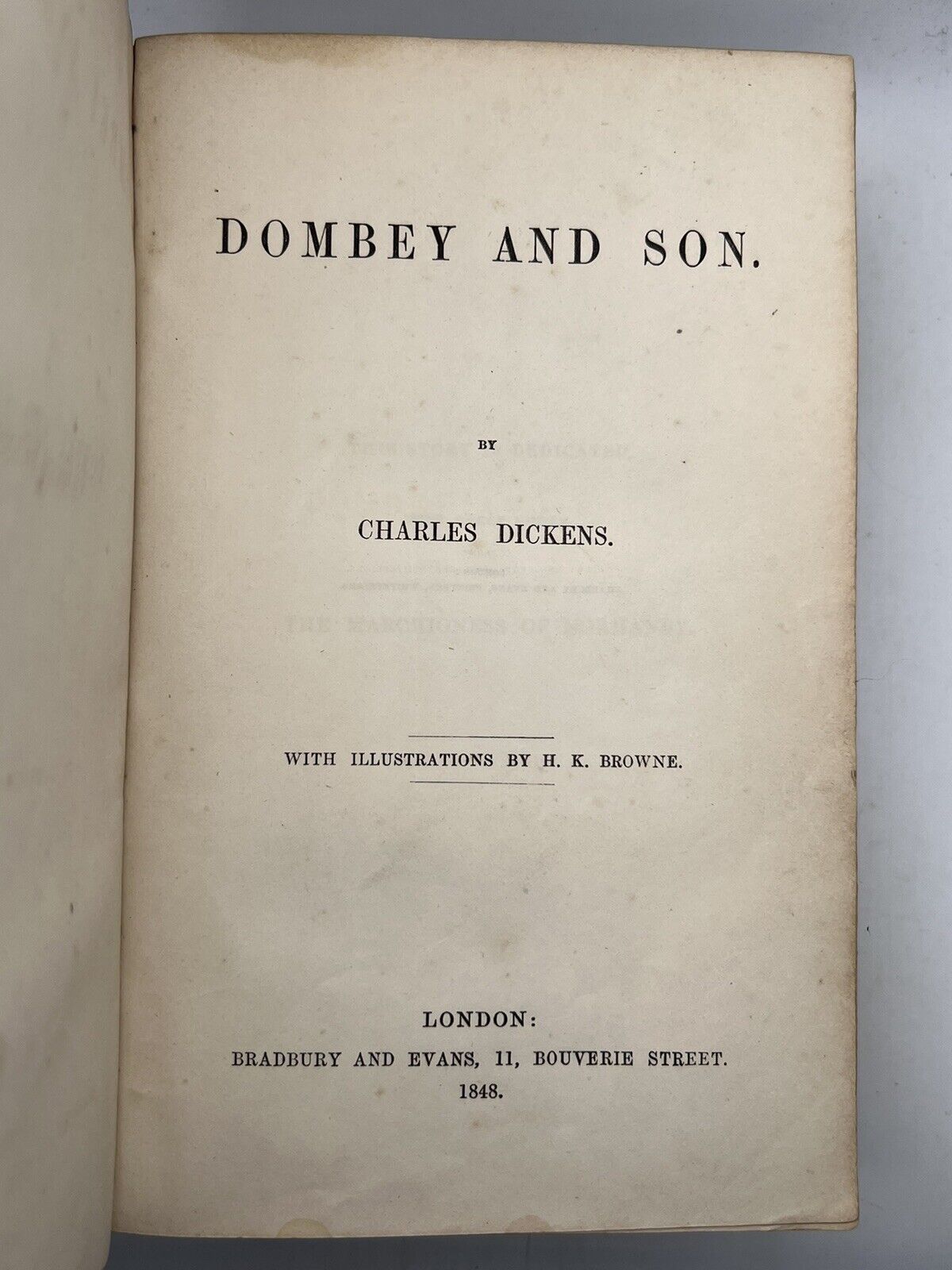 Dombey and Son by Charles Dickens 1848 First Edition
