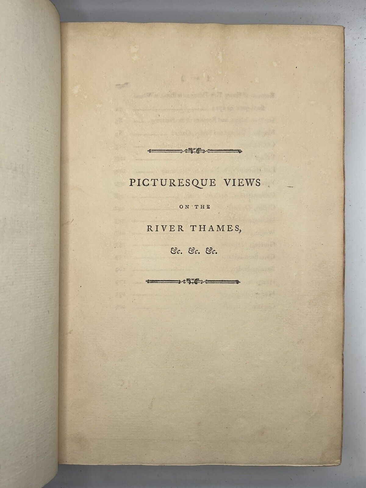 Picturesque Views on the River Thames by Samuel Ireland 1792 First Edition