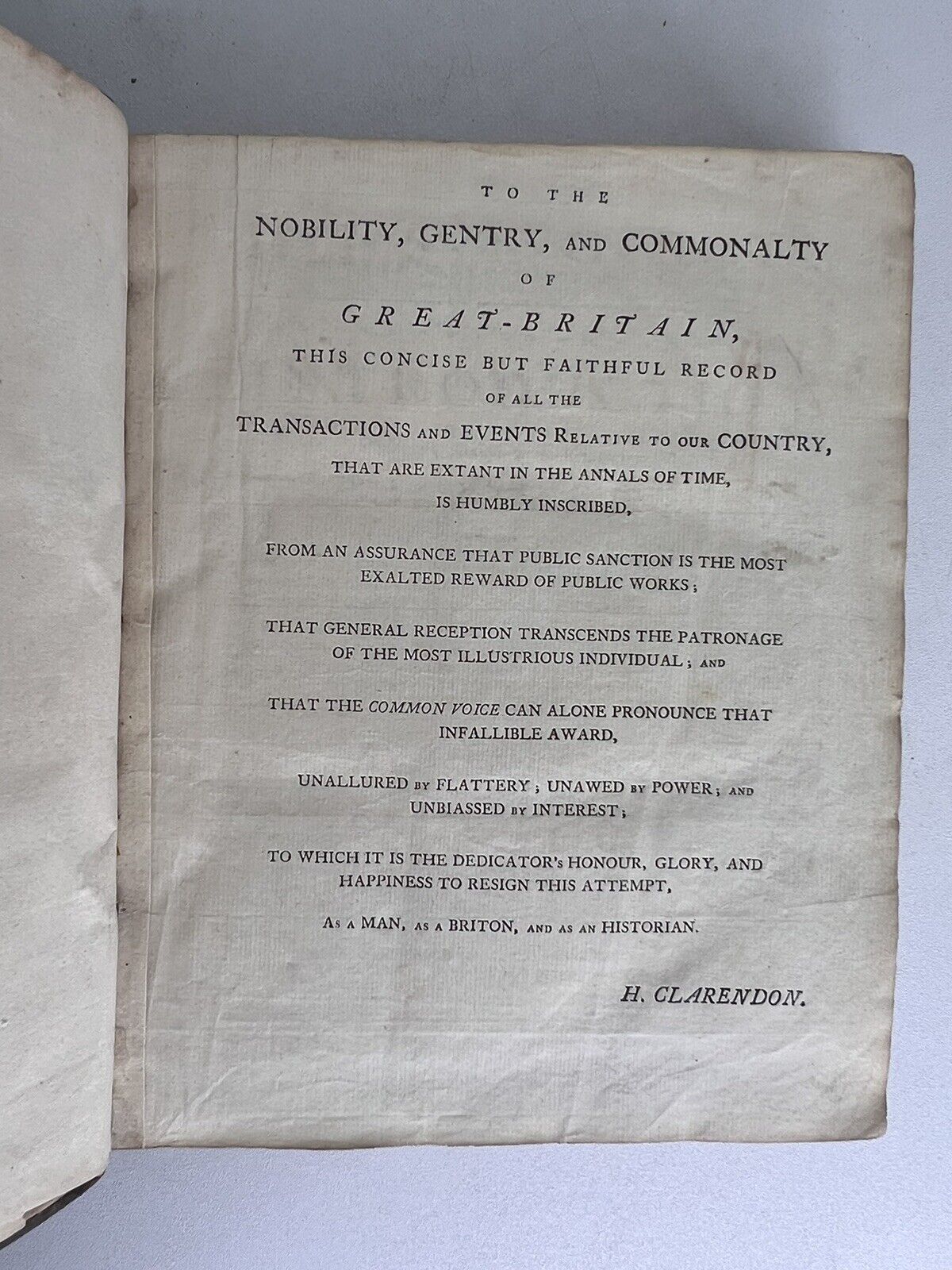 The History of England by Hugh Clarendon c.1768
