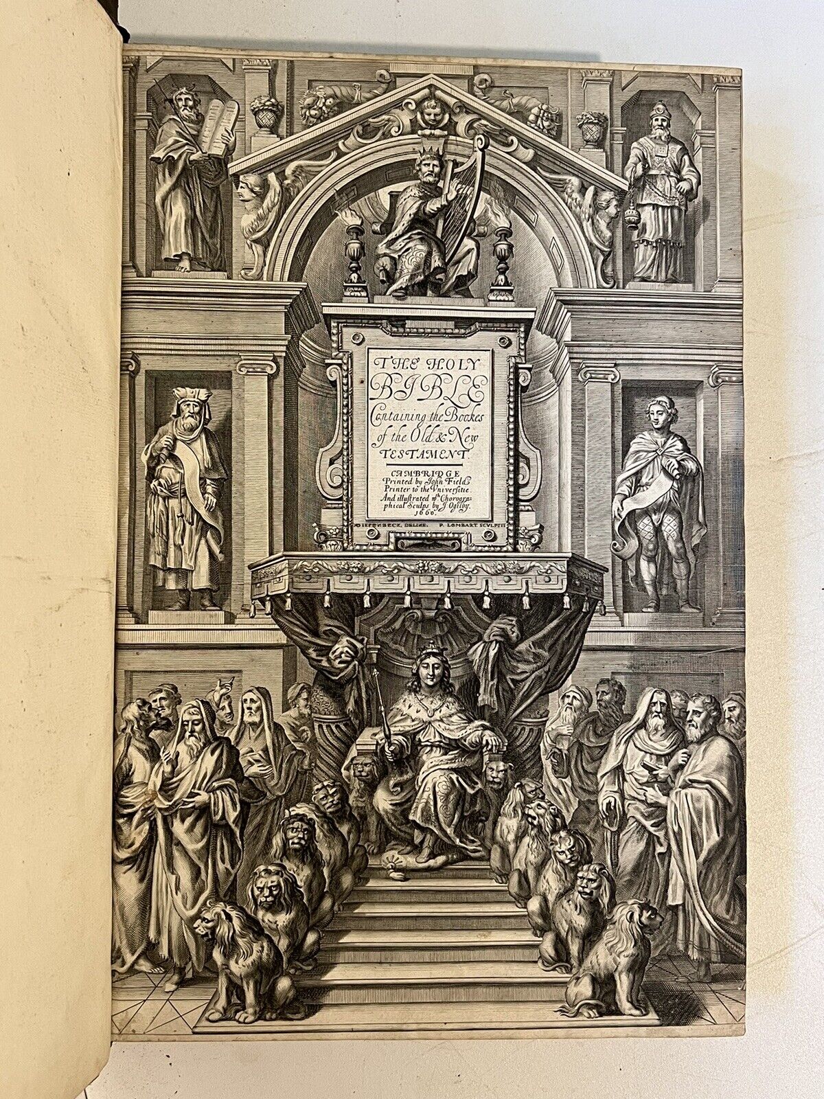 The Ogilby Bible 1660; Important Fine King James Bible