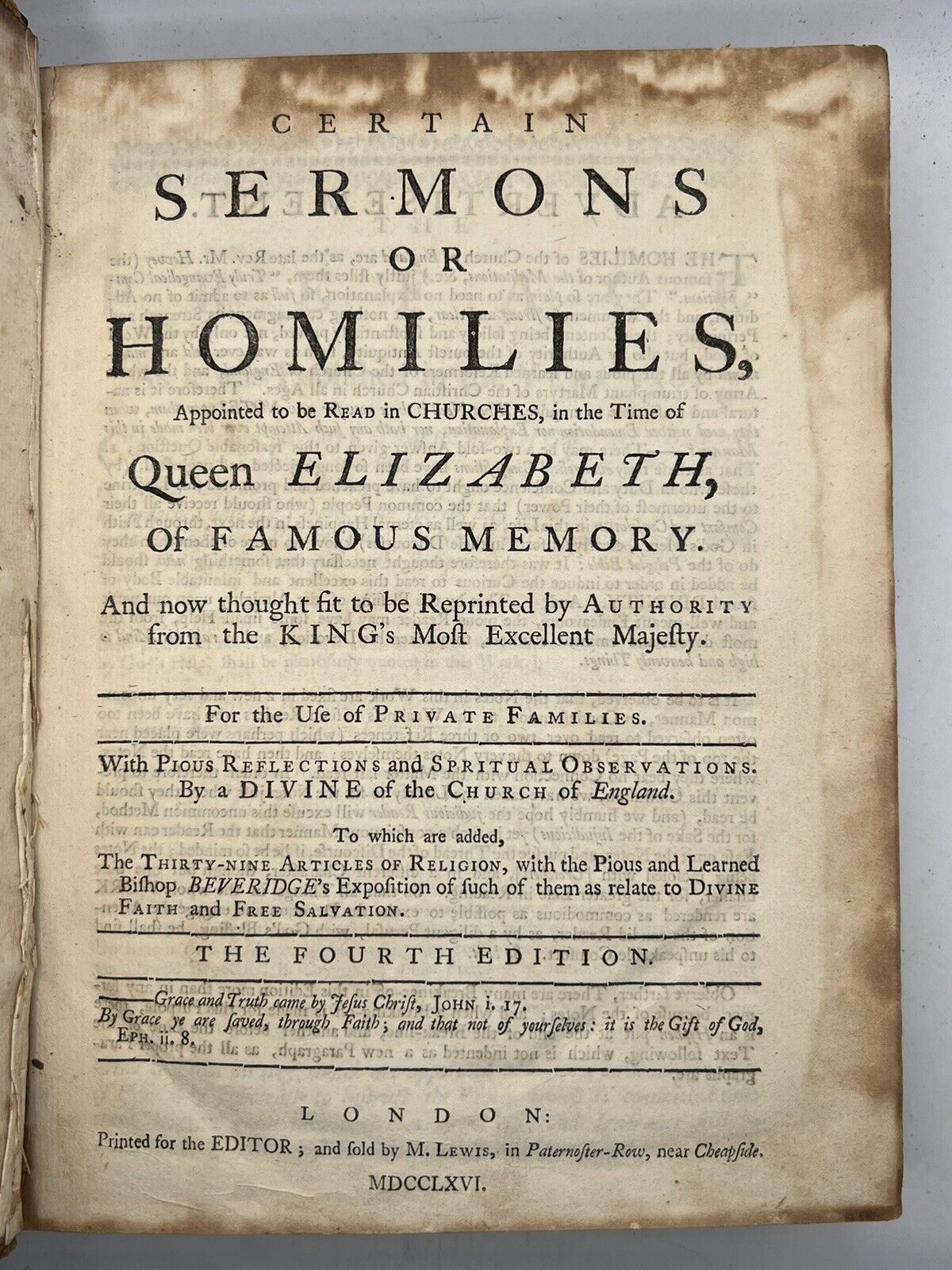 Sermons with the 39 Articles 1766