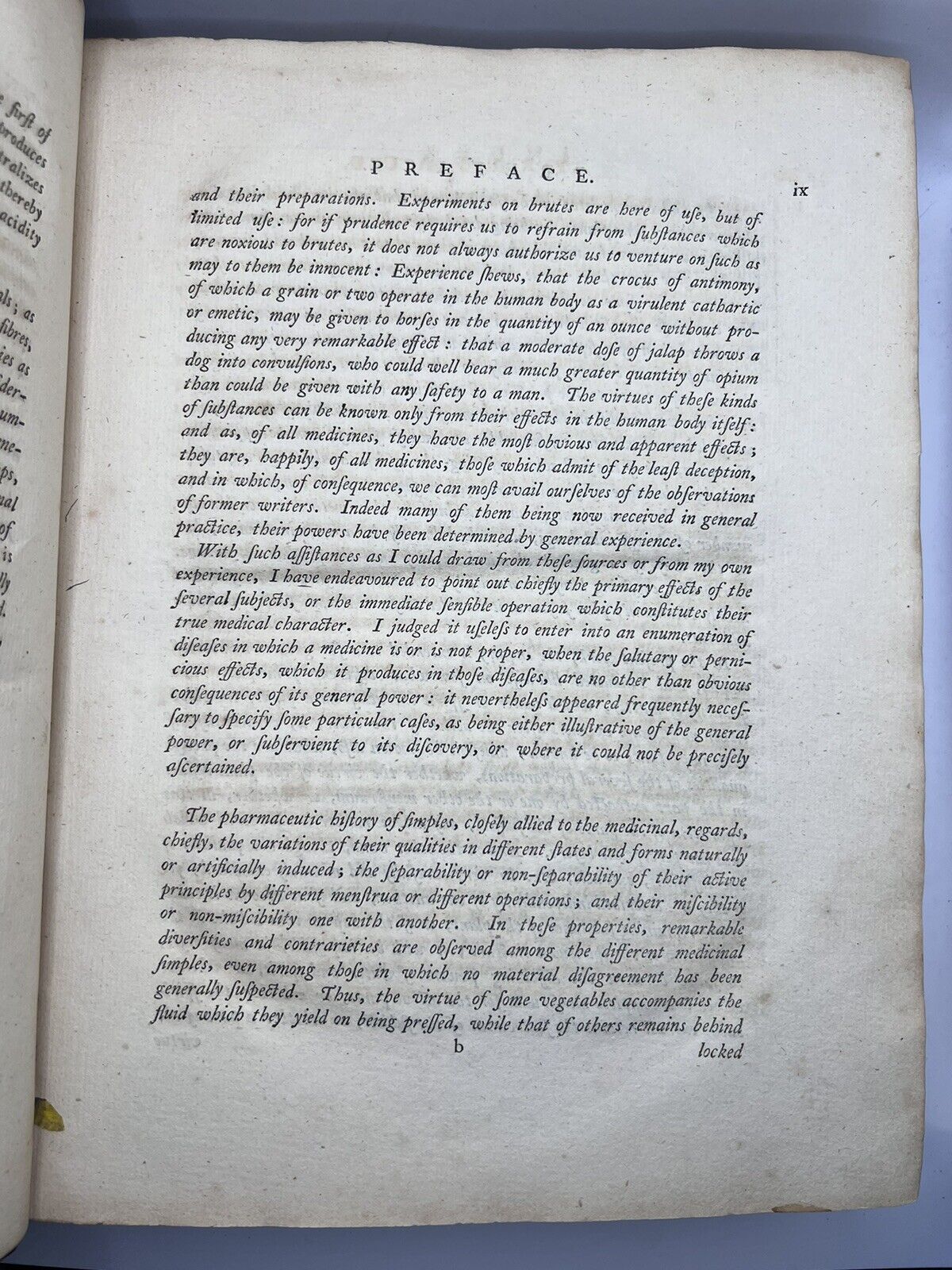 An Experimental History of the Materia Medica 1761 First Edition