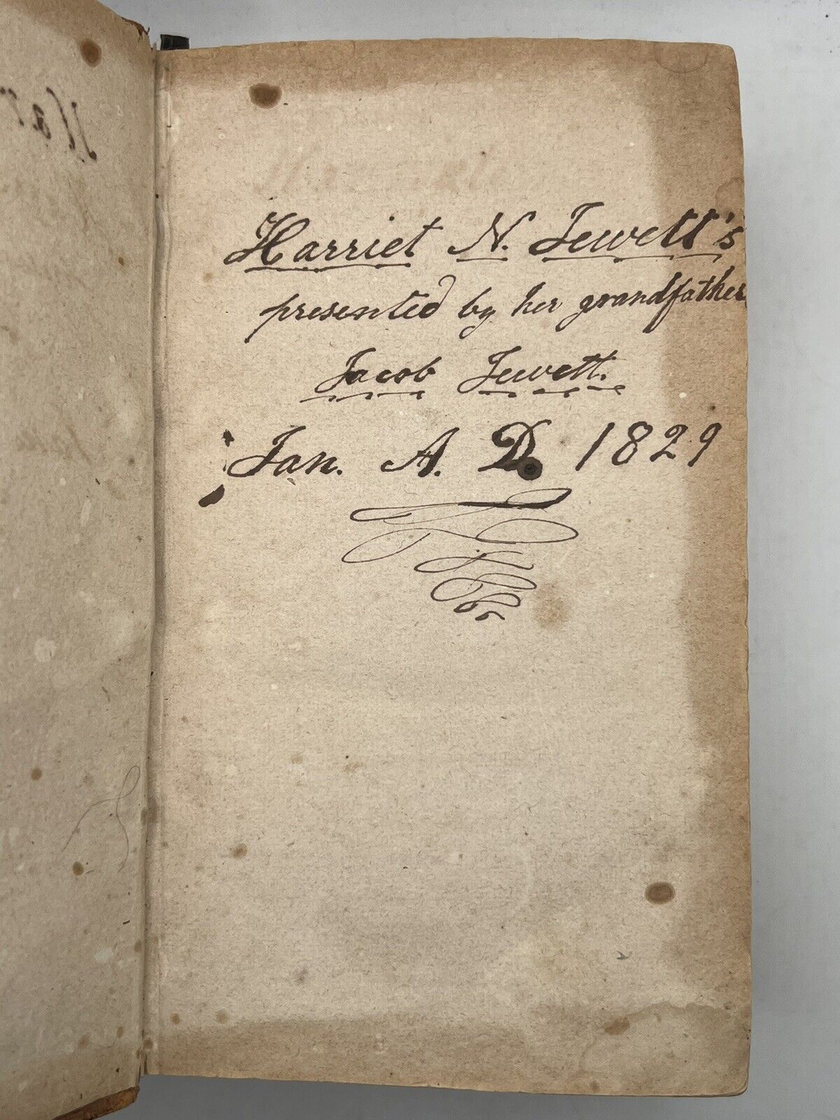 Antique King James Bible 1828 American Civil War Provenance