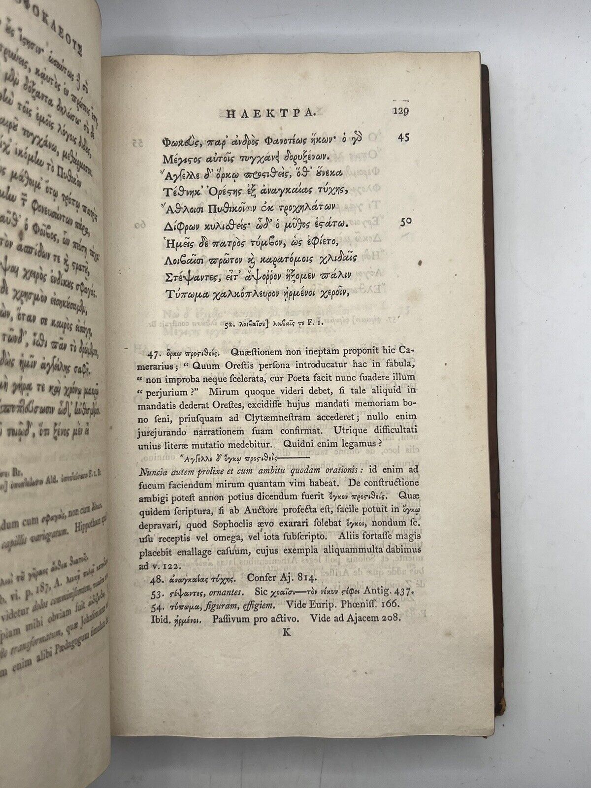 The Tragedies of Sophocles 1800 Clarendon Press Edition