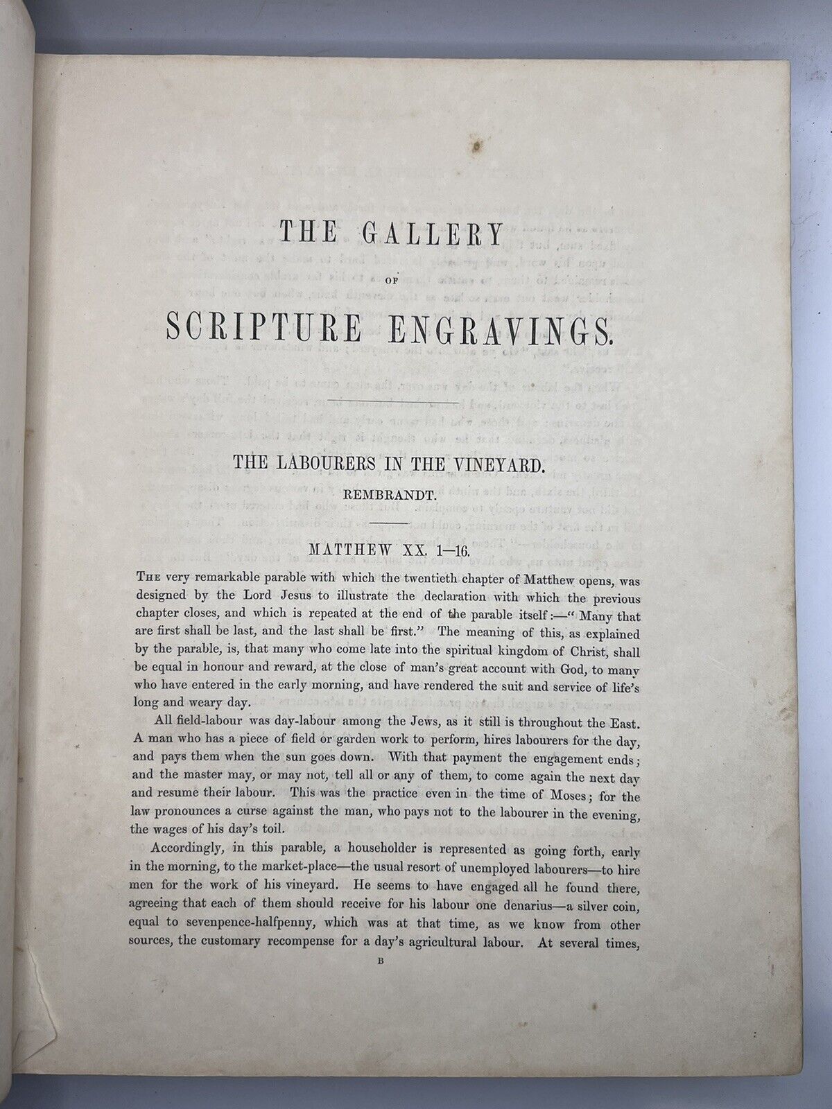 The Gallery of Scripture Engravings by John Kitto c.1855