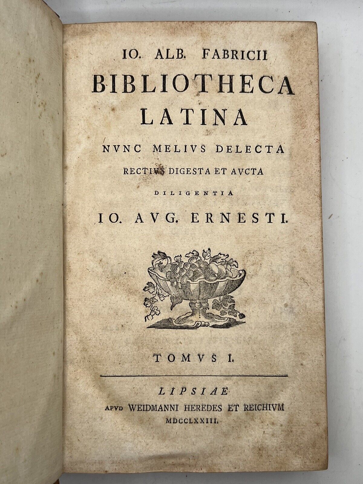 Bibliotheca Latina by Johann Fabricius 1773