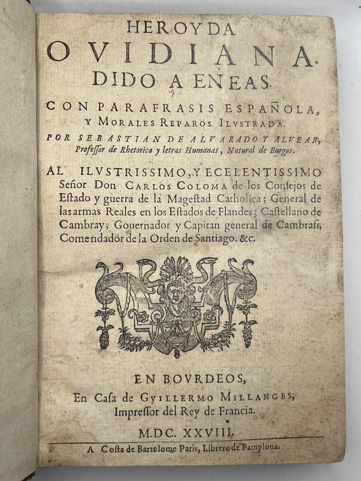 Ovid's Heroides 1628 Sebastian de Matienzo Commentary