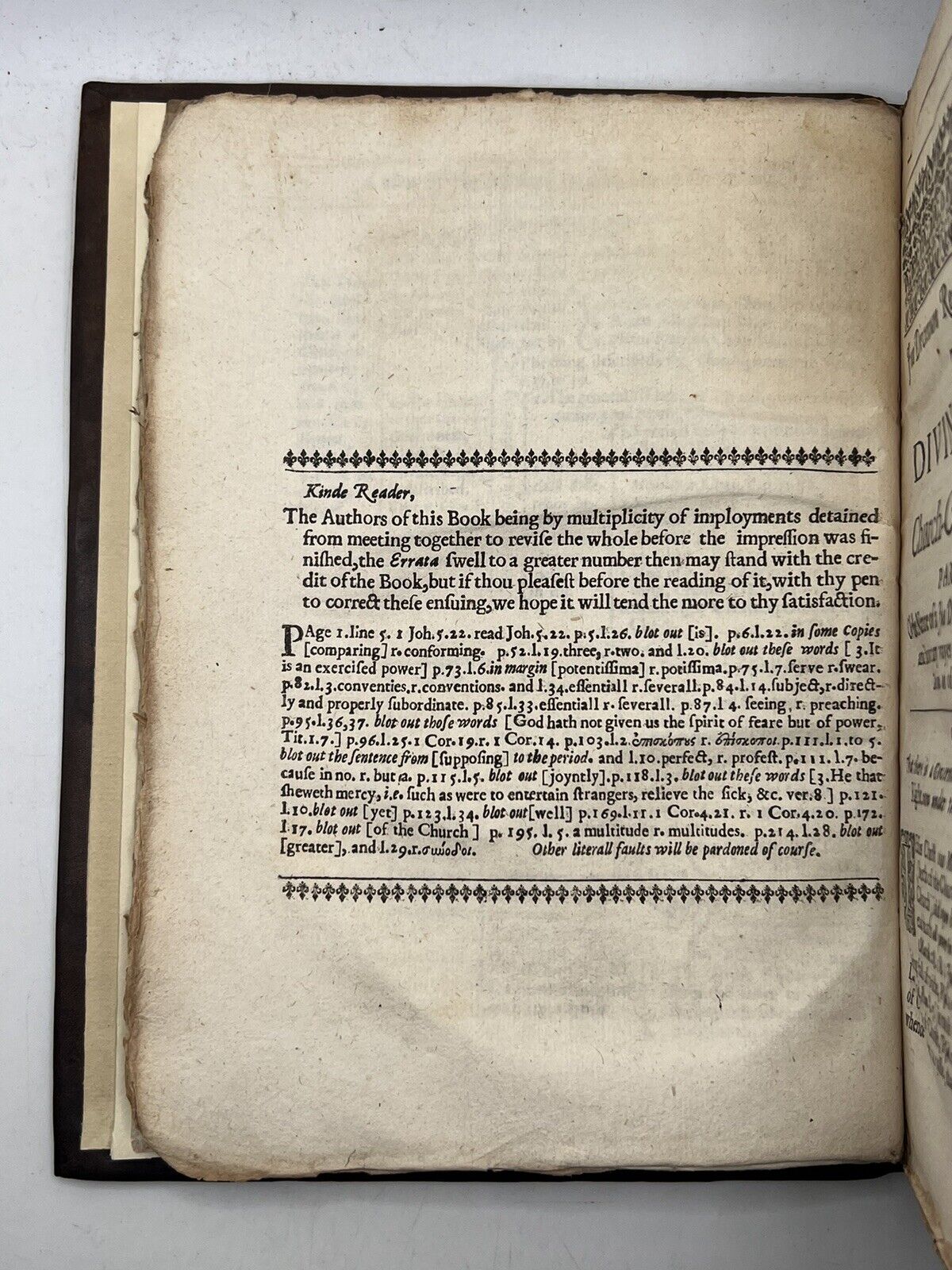 The Divine Right of Church-Government 1646