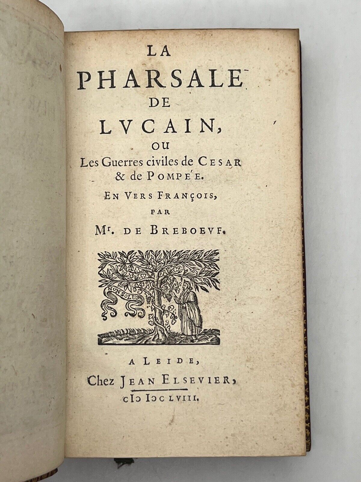 The Pharsalia by Lucan 1658