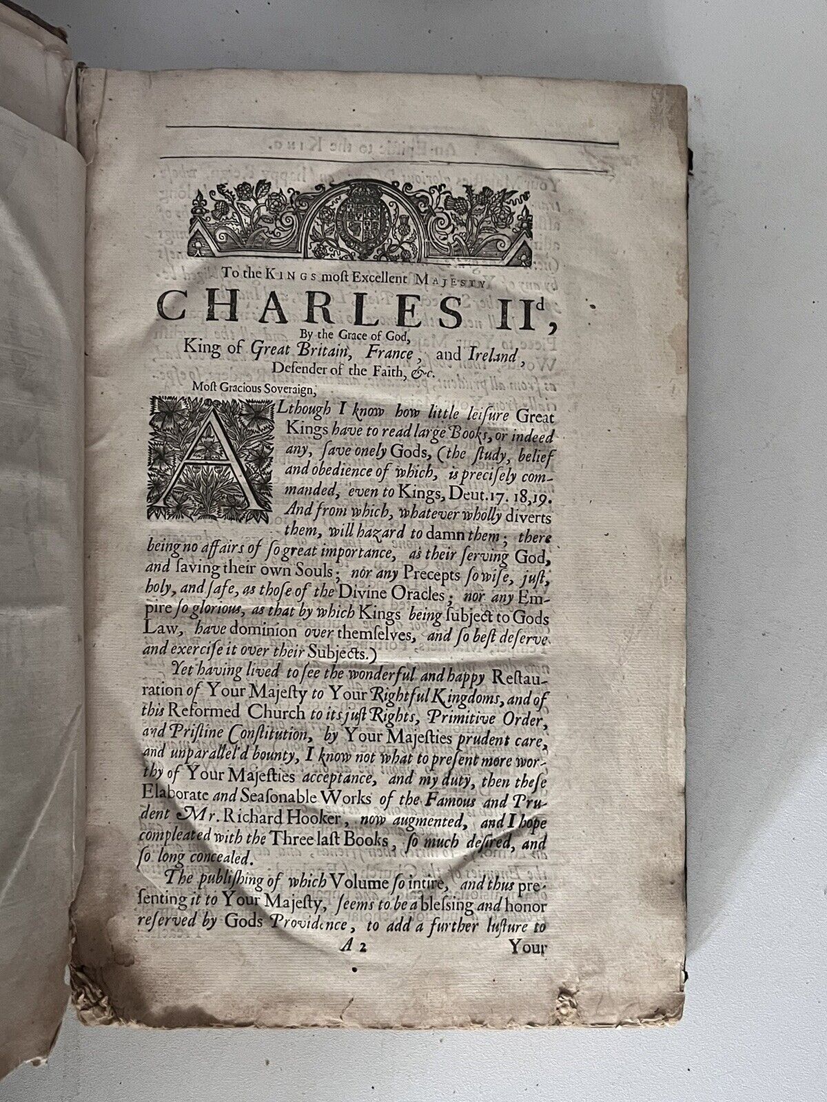 Of the Lawes of Ecclesiastical Politie by Richard Hooker 1666