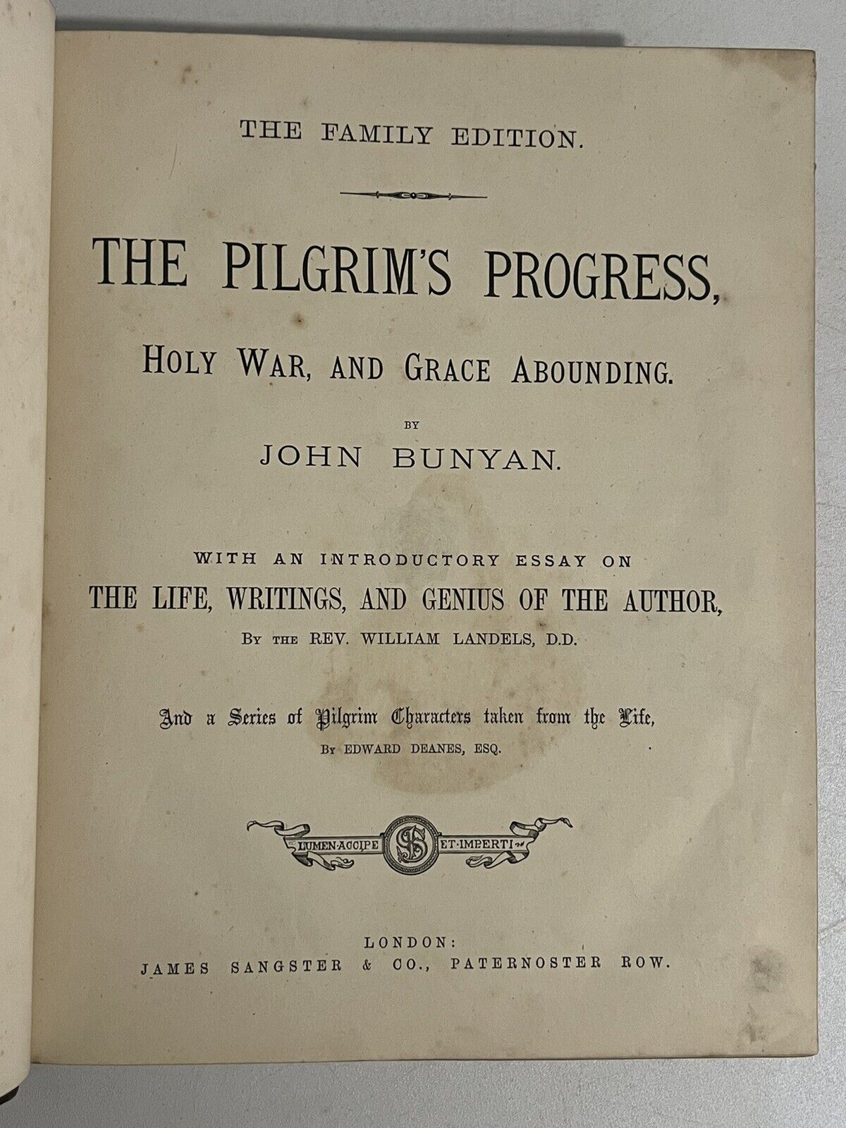 The Pilgrim's Progress by John Bunyan c.1873