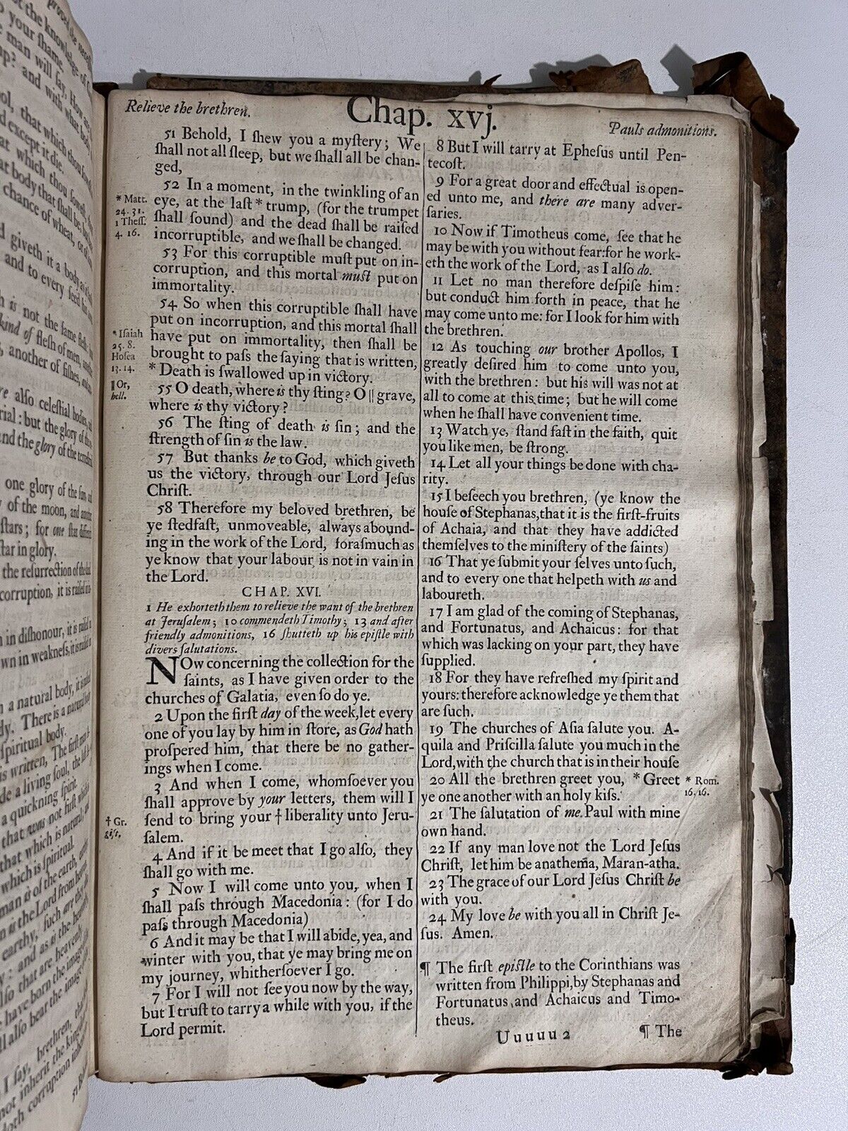 Antique King James Bible 1685