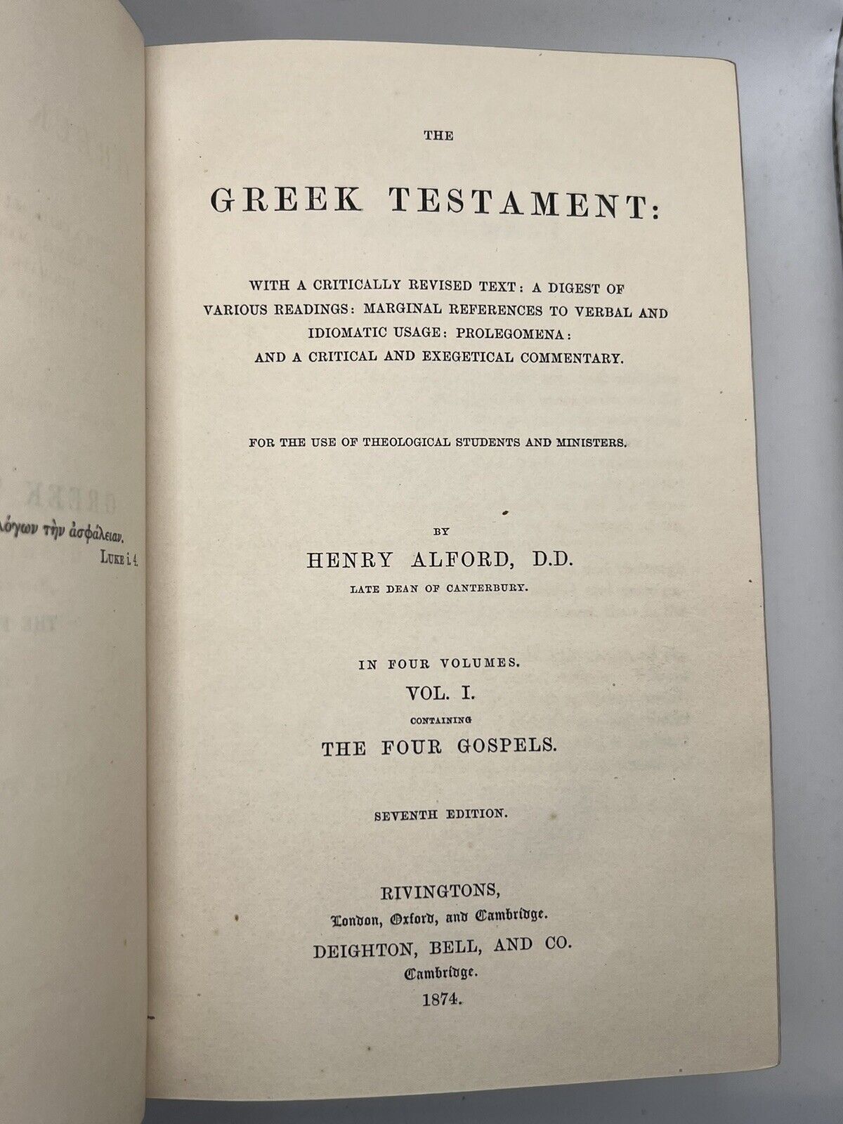 The Greek New Testament by Henry Alford 1871-4