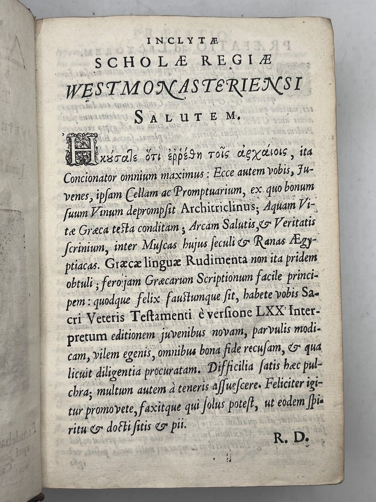 Antique Bible 1653 First Edition of Septuagint Printed in England