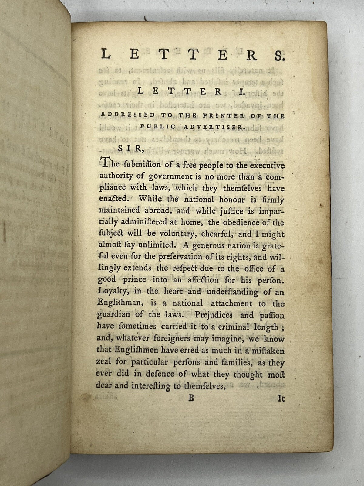 The Letters of Junius 1770 Rare Pirated Edition
