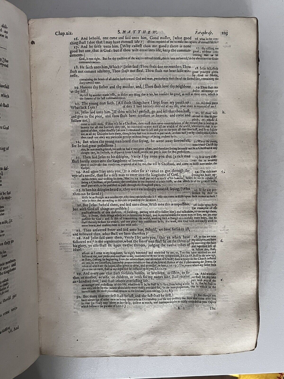 Hammond's Paraphrase upon the New Testament 1653