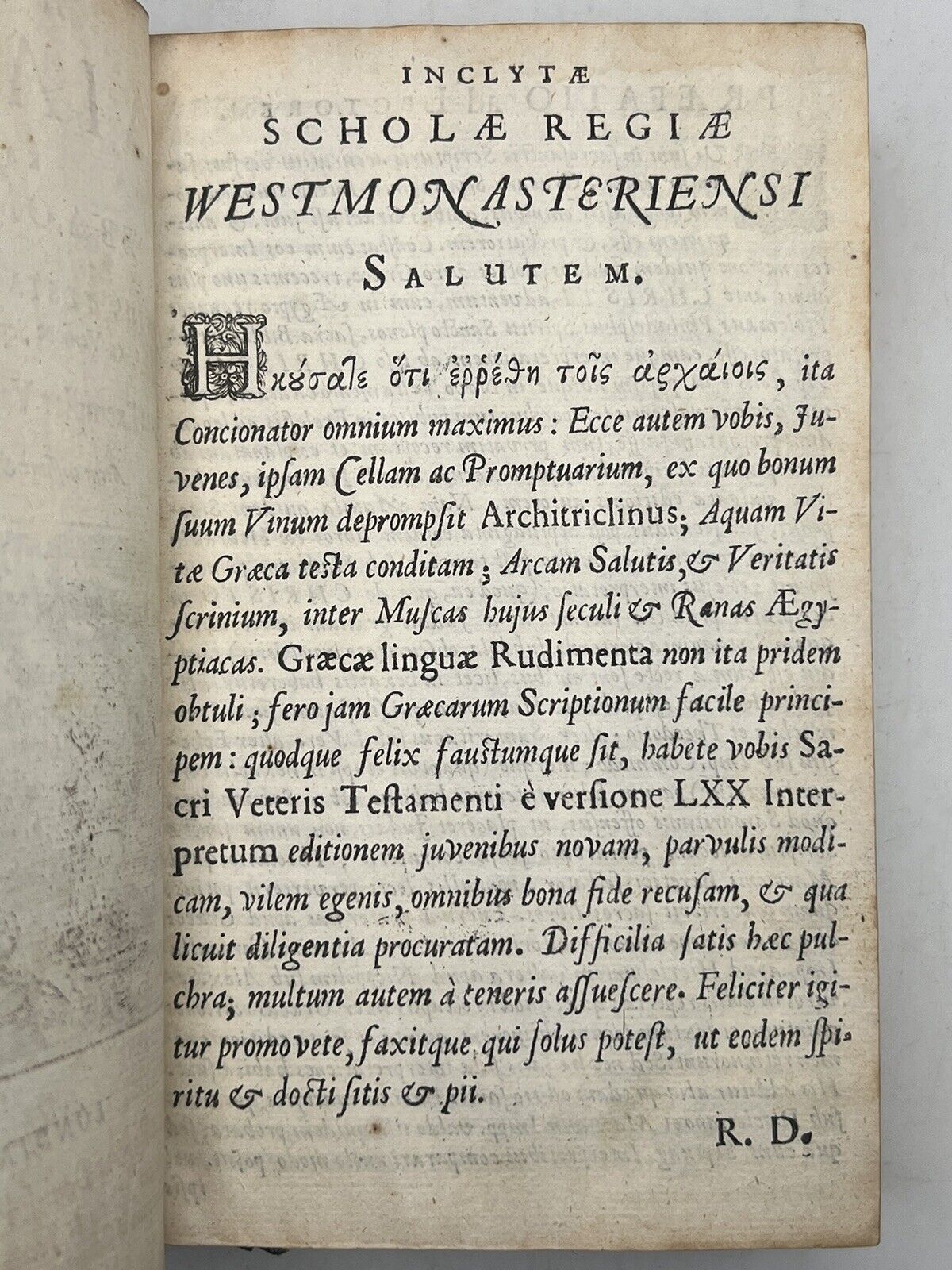 Antique Bible 1653 First Edition Of The Septuagint Printed In England