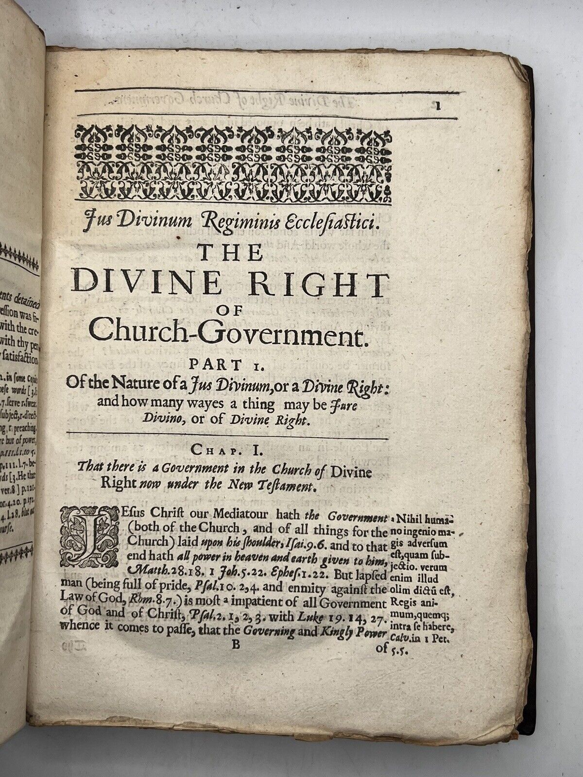 The Divine Right of Church-Government 1646