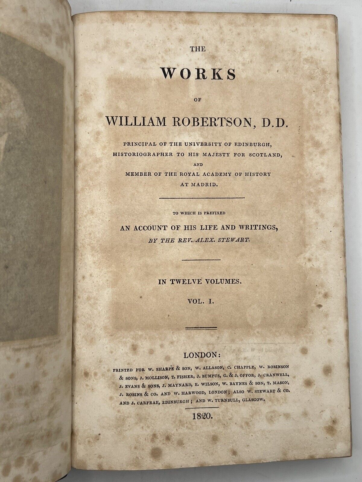 The Works of William Robertson 1820