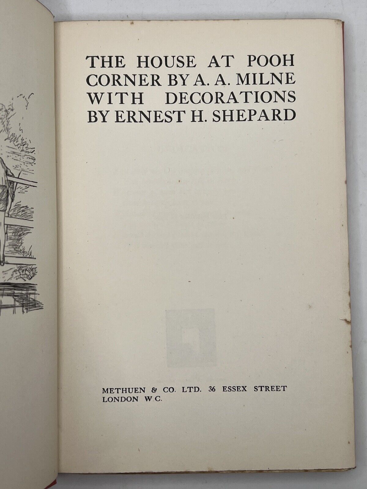 The House at Pooh Corner by A.A. Milne 1928 First Edition First Impression with the Dust Jacket
