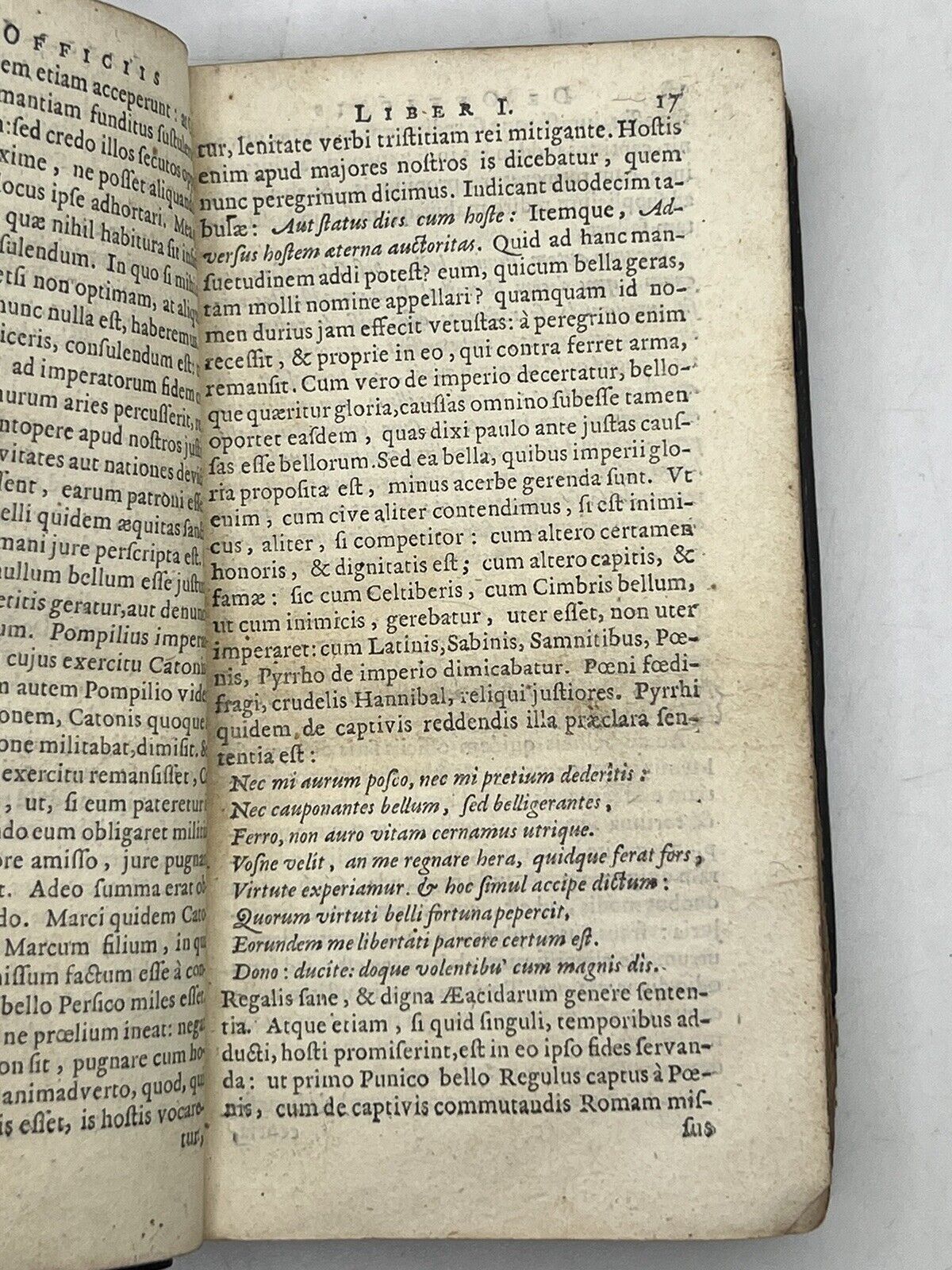 Cicero on Duties 1656 Elzevir Press
